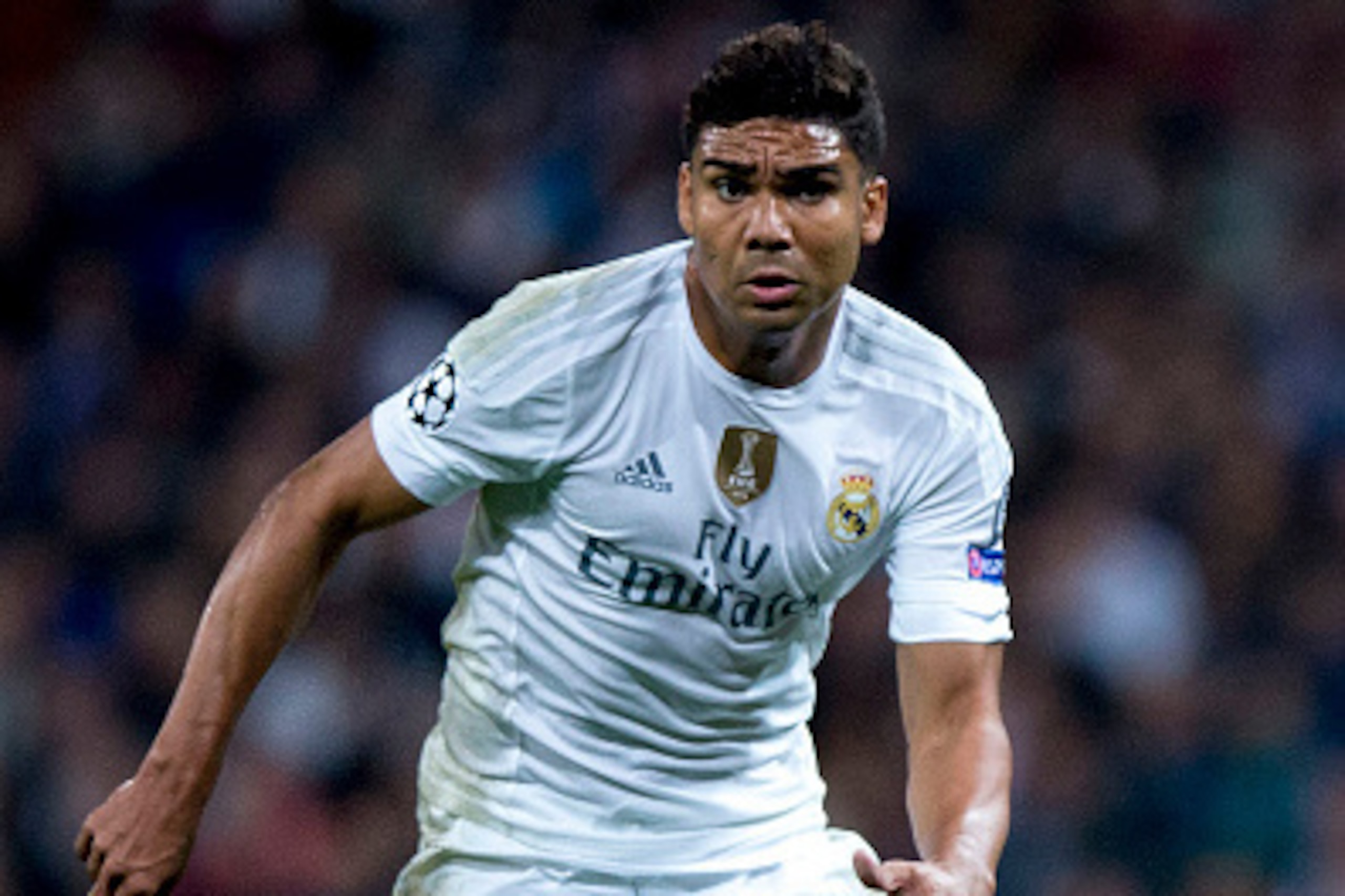 MADRID, SPAIN - NOVEMBER 03: Carlos Casemiro of Real Madrid CF controls the ball during the UEFA Champions League Group A match between Real Madrid CF and Paris Saint-Germain at Estadio Santiago Bernabeu on November 3, 2015 in Madrid, Spain. (Photo by Go MADRID, SPAIN - NOVEMBER 03: Carlos Casemiro of Real Madrid CF controls the ball during the UEFA Champions League Group A match between Real Madrid CF and Paris Saint-Germain at Estadio Santiago Bernabeu on November 3, 2015 in Madrid, Spain. (Photo by Go