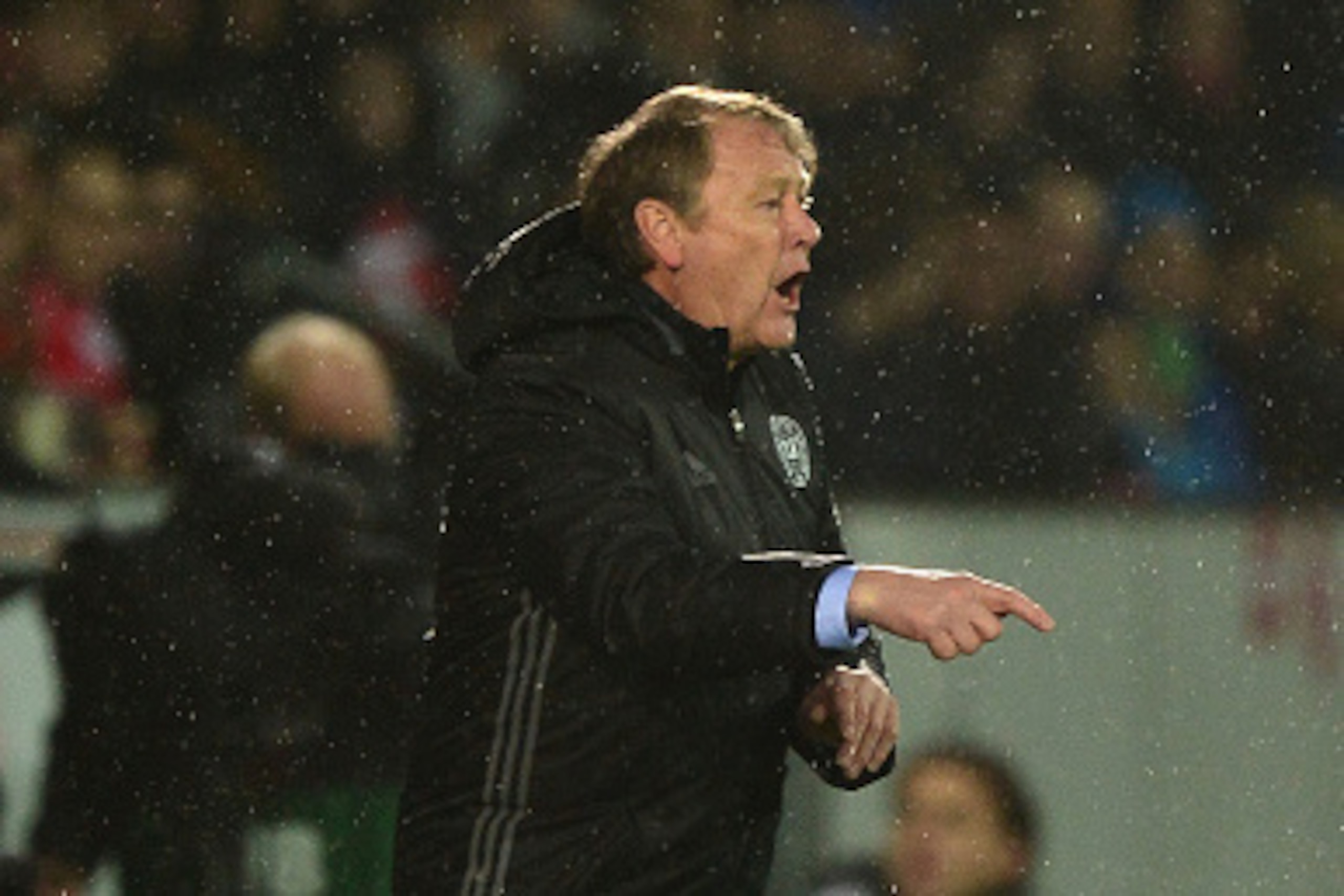 HERNING, DENMARK - MARCH 24:  Age Hareide, Head Coach of Denmark reacts from the touchline during the International Friendly match between Denmark and Iceland at the MCH Arena on March 24, 2016 in Herning, Denmark.  (Photo by Dan Mullan/Getty Images)