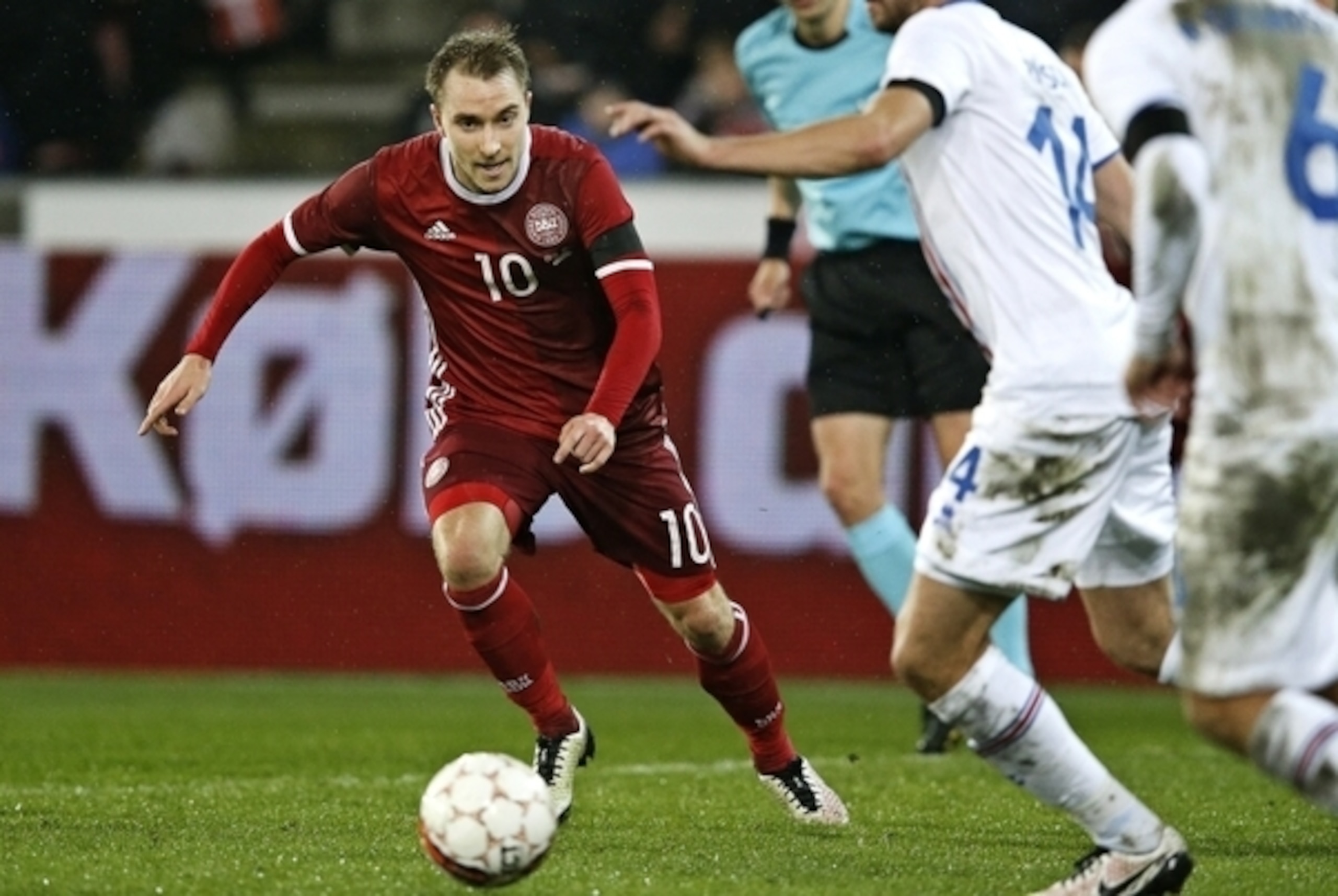 Happily for Eriksen, he was more in the thick of things against Iceland.
