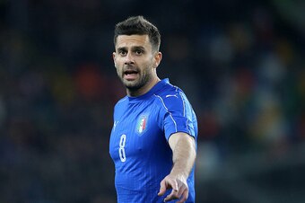 UDINE, ITALY - MARCH 24:  Thiago Motta of Italy looks on during the international friendly match between Italy and Spain at Stadio Friuli (Dacia Arena) on March 24, 2016 in Udine, Italy.  (Photo by Jean Catuffe/Getty Images)