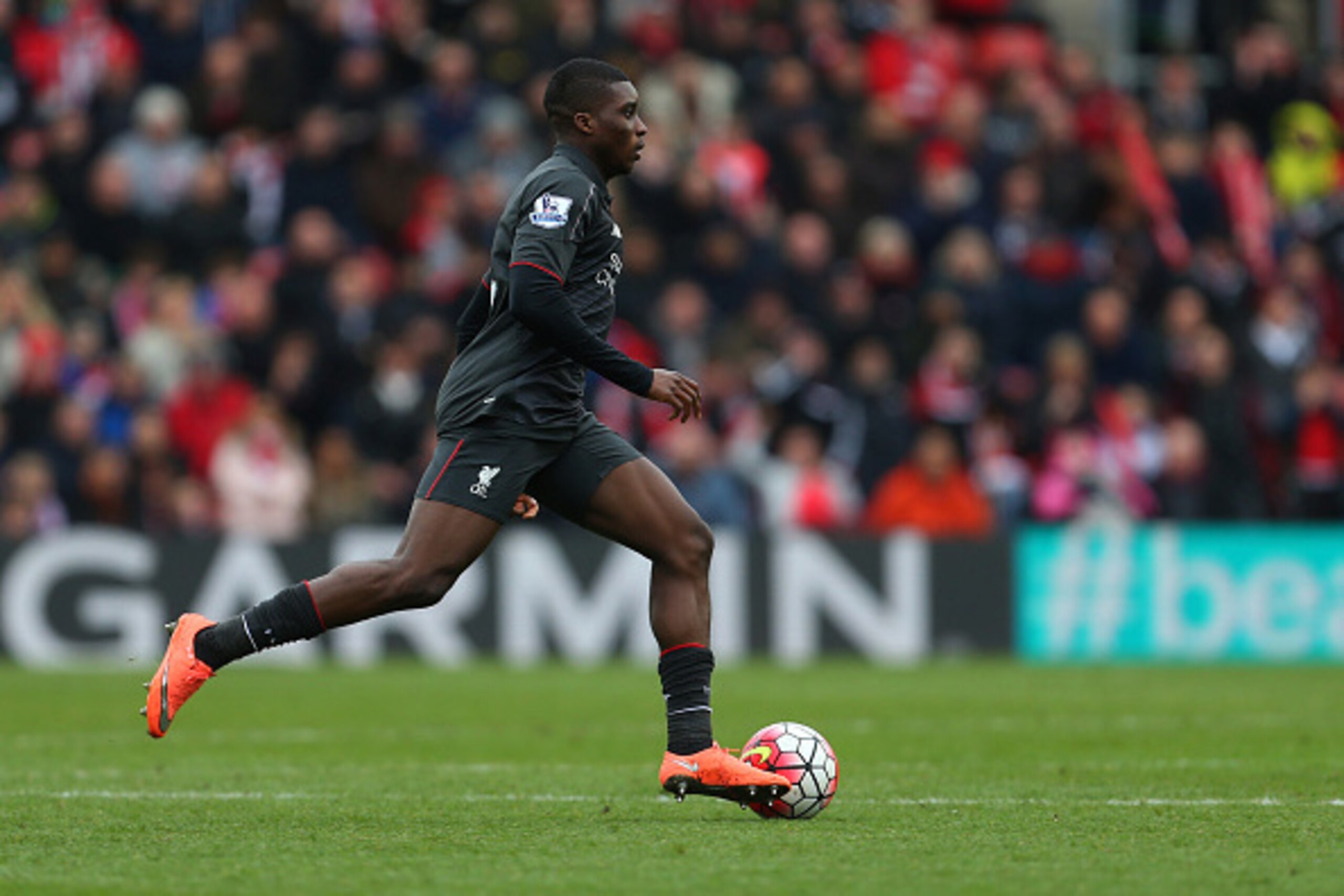 SOUTHAMPTON, ENGLAND - MARCH 20:  Sheyi Ojo of Liverpool during the Barclays Premier League match between Southampton and Liverpool on March 20, 2016 in Southampton, United Kingdom.  (Photo by Catherine Ivill - AMA/Getty Images)