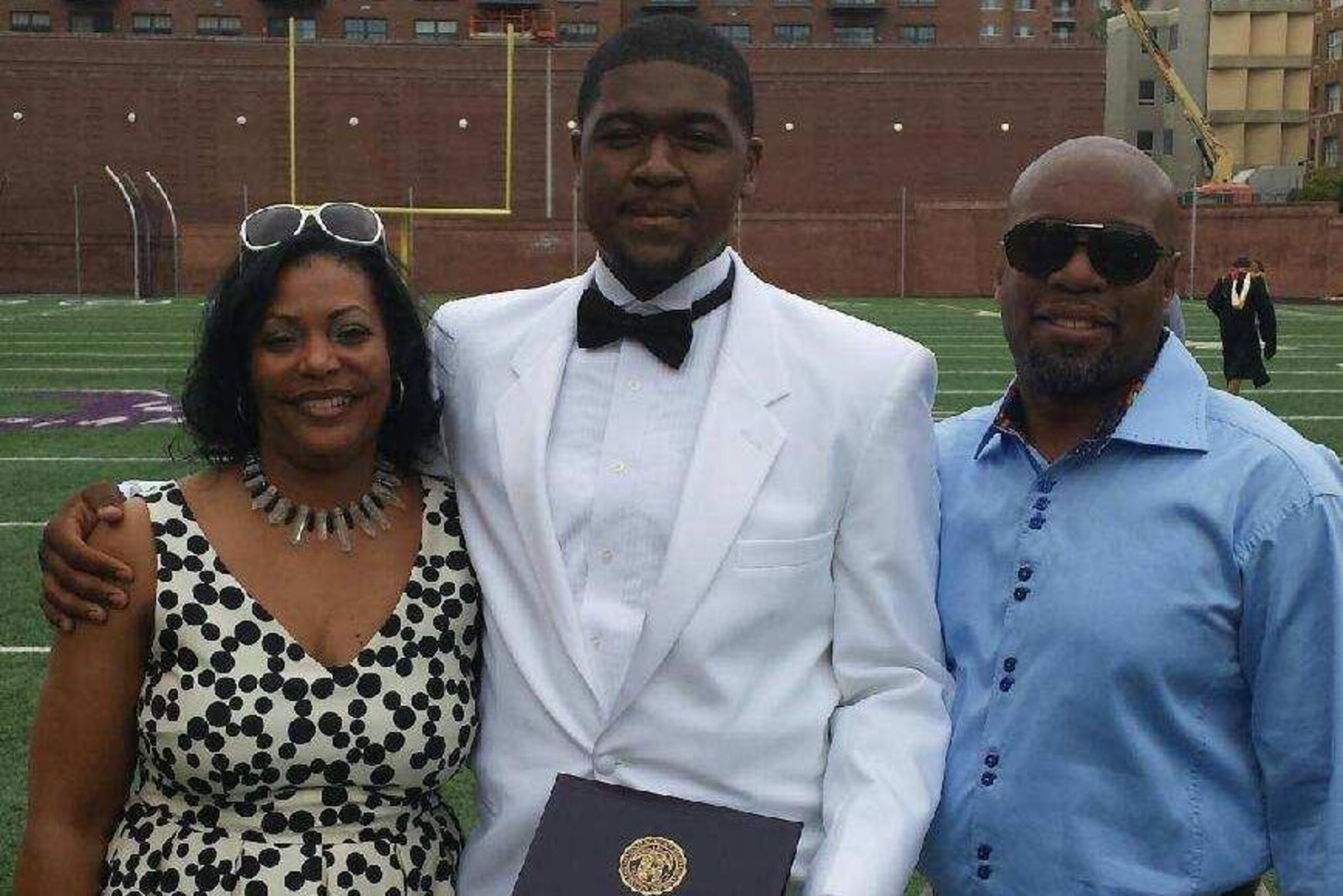Kris Jenkins with Melody and Nate Britt Sr.