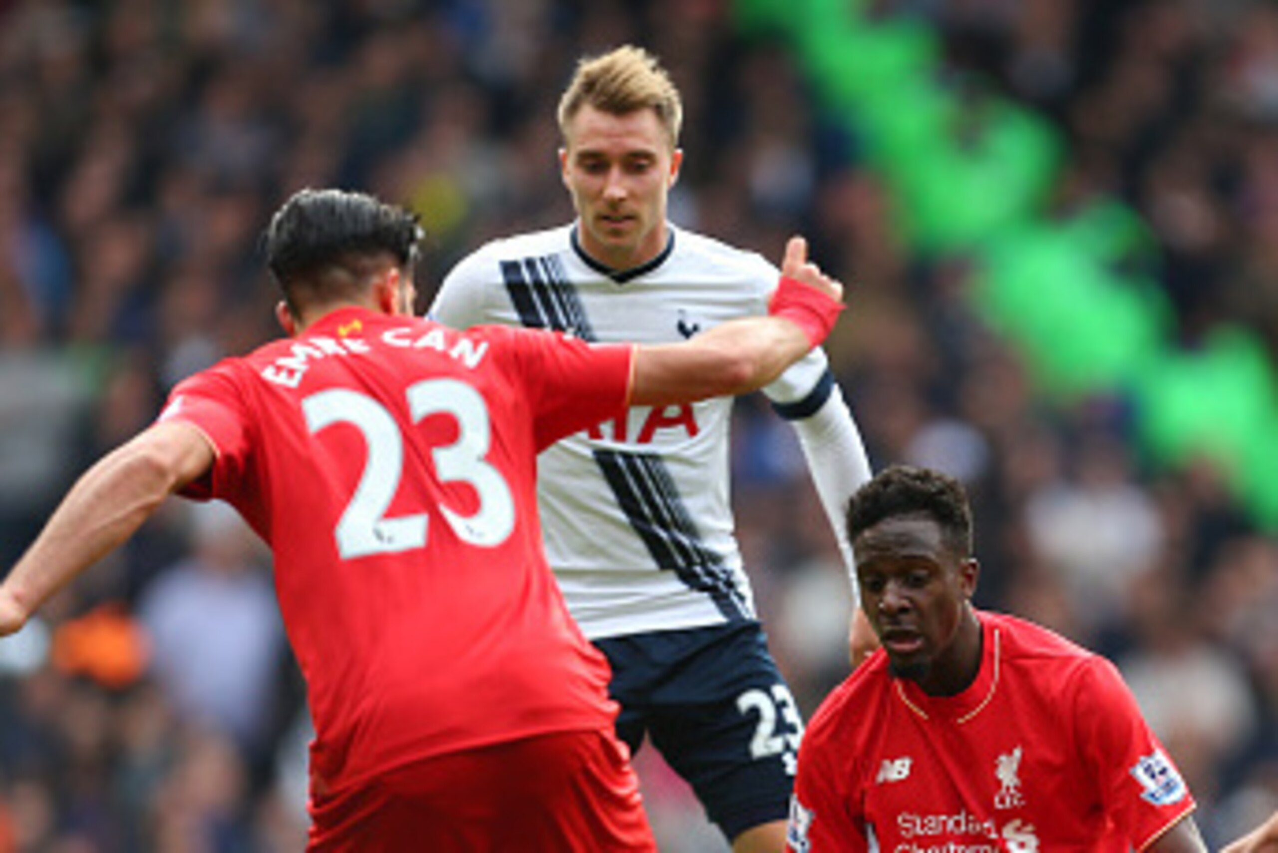 LONDON, ENGLAND - OCTOBER 17: Divock Origi of Liverpool watches the play go on around him during the Barclays Premier League match between Tottenham Hotspur and Liverpool at White Hart Lane on October 17, 2015 in London, England. (Photo by Catherine Ivi LONDON, ENGLAND - OCTOBER 17: Divock Origi of Liverpool watches the play go on around him during the Barclays Premier League match between Tottenham Hotspur and Liverpool at White Hart Lane on October 17, 2015 in London, England. (Photo by Catherine Ivi
