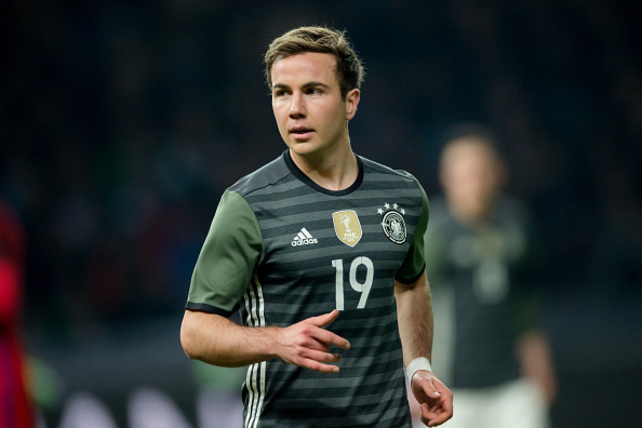 BERLIN, GERMANY - MARCH 26:  Mario Goetze of Germany looks on during the International Friendly match between Germany and England at Olympiastadion on March 26, 2016 in Berlin, Germany.  (Photo by Boris Streubel/Getty Images)