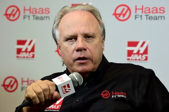 KANNAPOLIS, NC - SEPTEMBER 29:  Gene Haas, owner of Haas F1 Team, speaks after a press conference as Haas F1 Team announced Romain Grosjean of France as their driver for the upcoming 2016 Formula 1 season on September 29, 2015 in Kannapolis, North Carolin