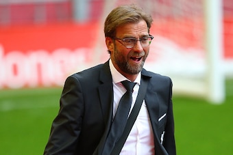 LIVERPOOL, ENGLAND - APRIL 02:  Jurgen Klopp, manager of Liverpool  is seen on arrival at the stadium prior to the Barclays Premier League match between Liverpool and Tottenham Hotspur at Anfield on April 2, 2016 in Liverpool, England.  (Photo by Alex Liv