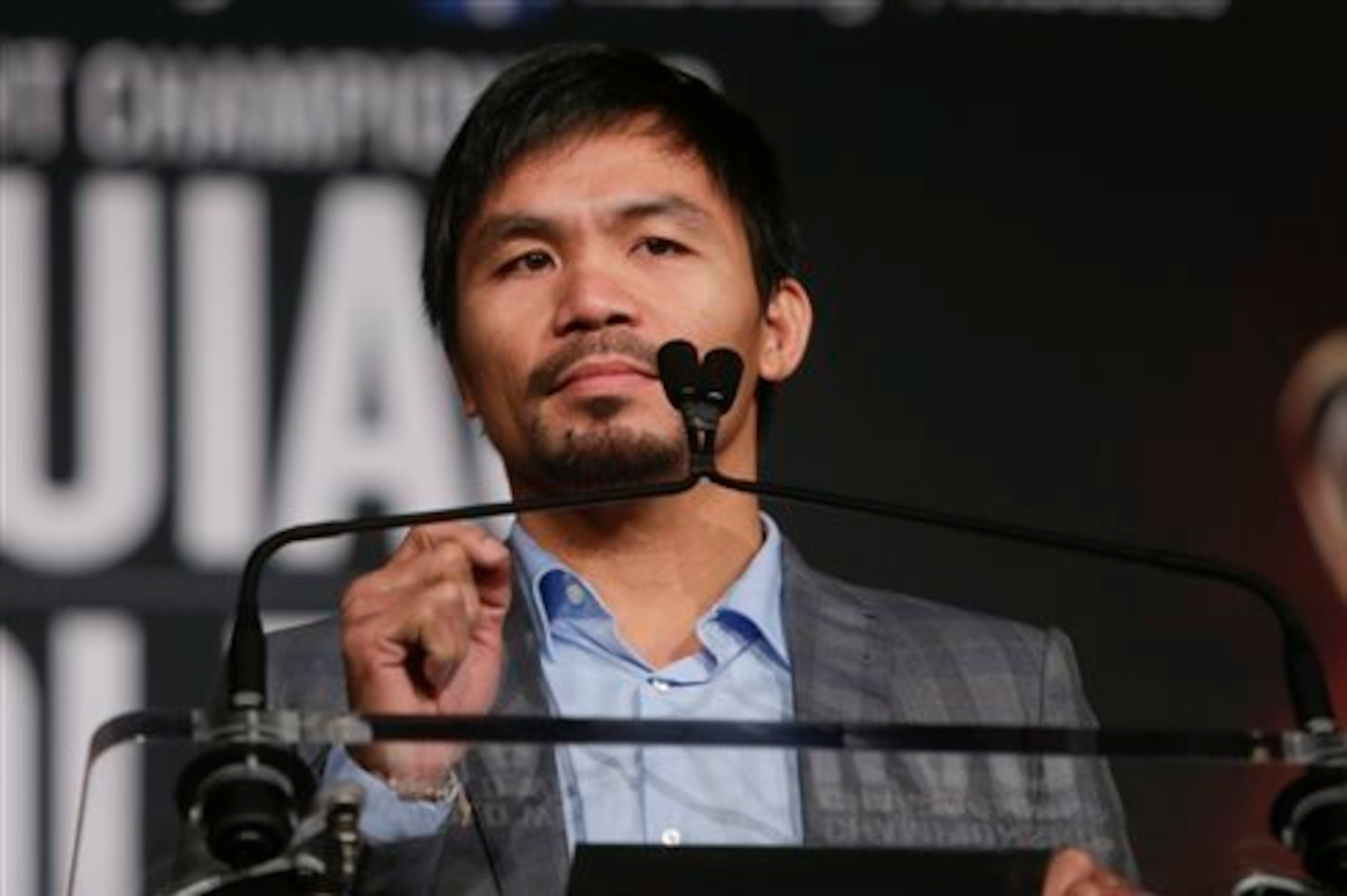 Pacquiao might say goodbye after Saturday's fight.