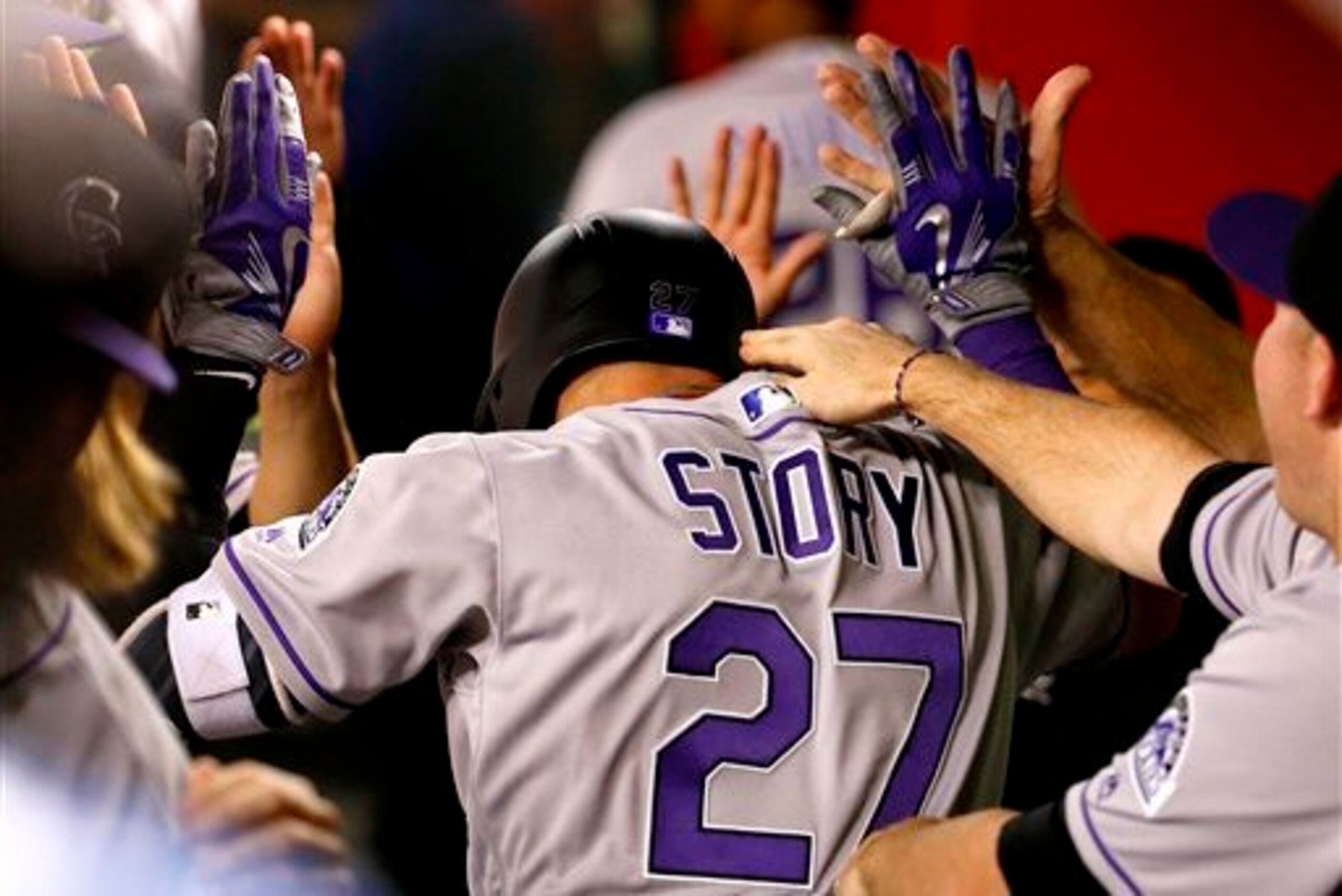 Story has clubbed three home runs in his first two big league games.