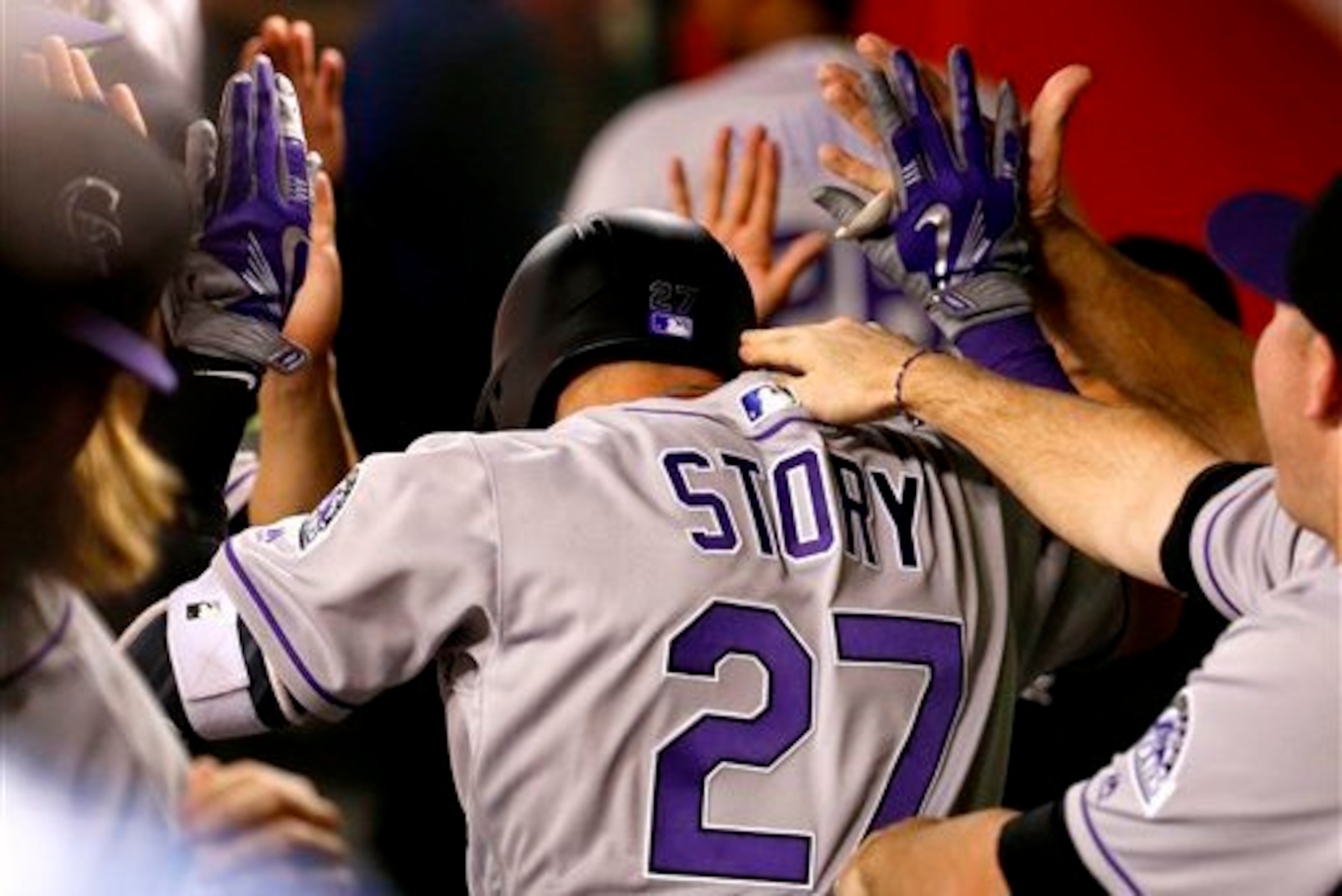 Story has clubbed three home runs in his first two big league games.