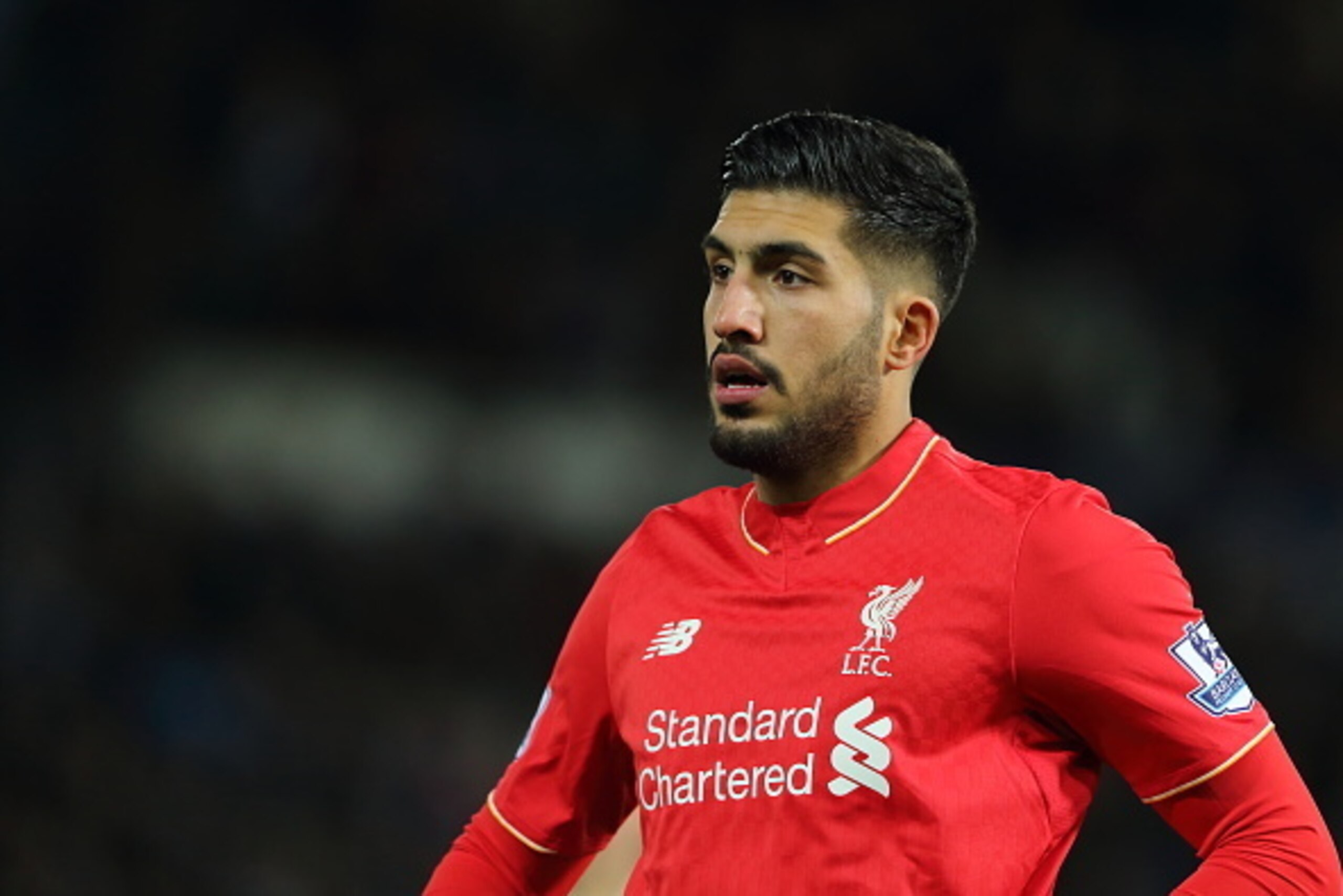 LEICESTER, ENGLAND - FEBRUARY 02:  Emre Can of Liverpool during the Barclays Premier League match between Leicester City and Liverpool at the King Power Stadium on February, 2016 in Leicester, England.  (Photo by Matthew Ashton - AMA/Getty Images)