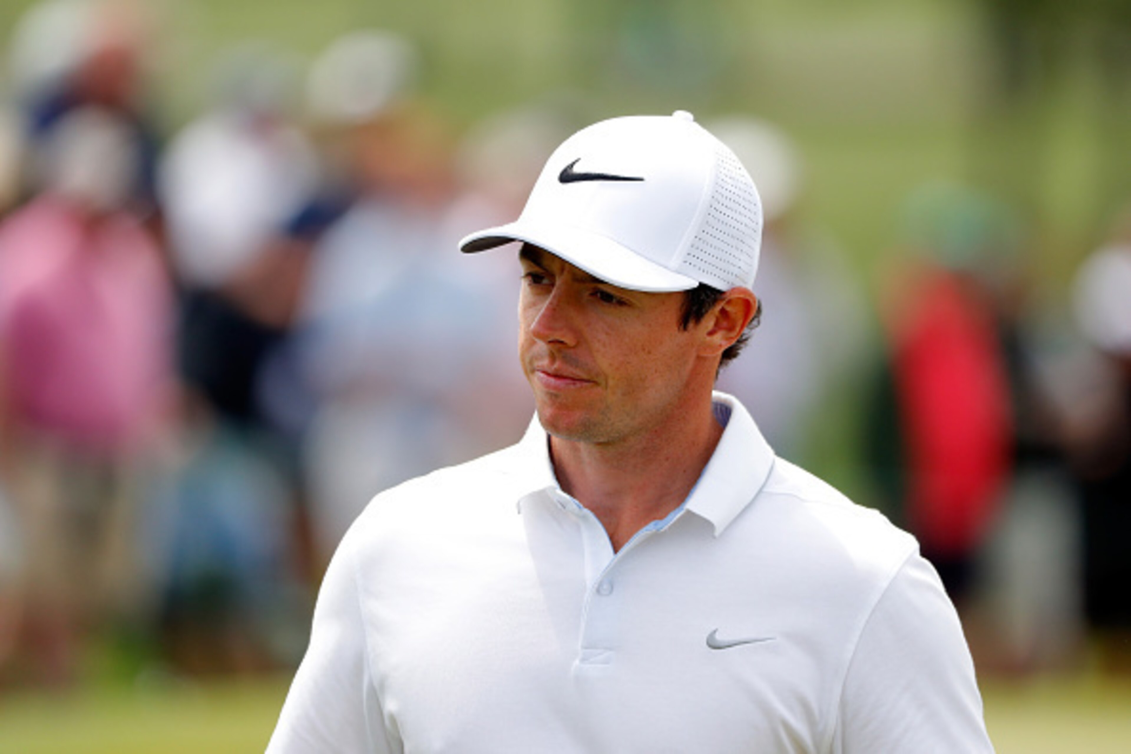 AUGUSTA, GEORGIA - APRIL 06:  Rory McIlroy of Northern Ireland looks on during a practice round prior to the start of the 2016 Masters Tournament at Augusta National Golf Club on April 6, 2016 in Augusta, Georgia.  (Photo by Kevin C. Cox/Getty Images)