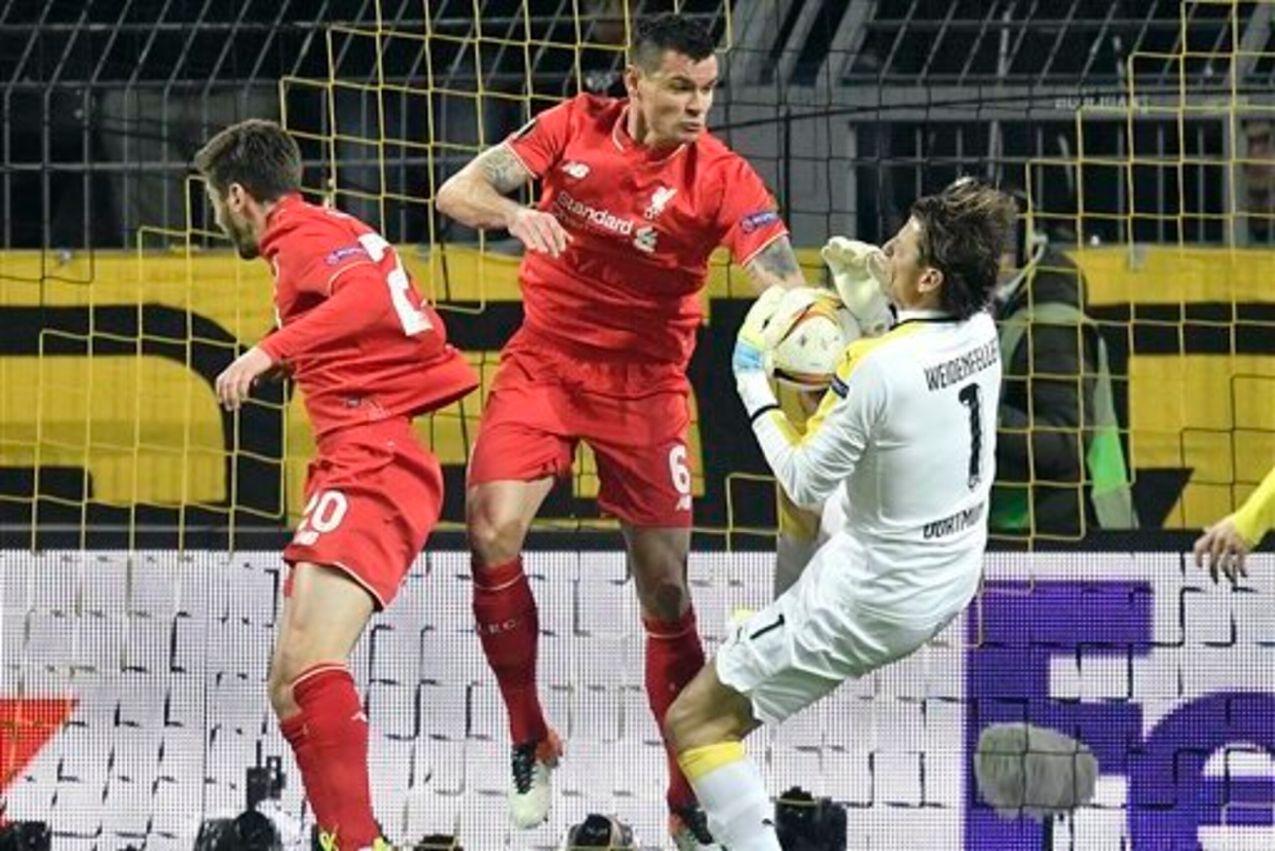 Lovren fluffed a golden early chance.