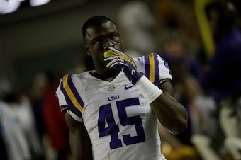 Jones was used sparingly during his first three seasons at LSU.