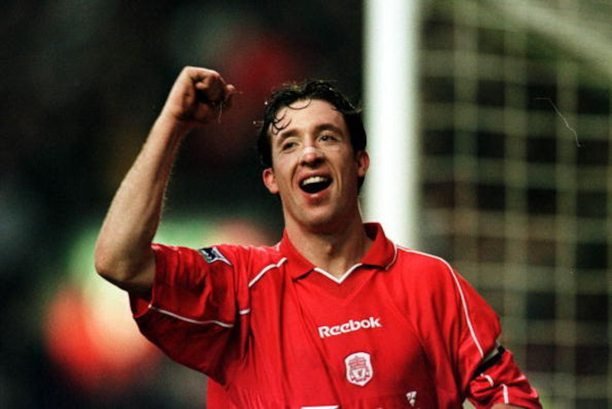 3 Feb 2001: Robbie Fowler of Liverpool celebrates after scoring the third goal during the Liverpool v West Ham United FA Carling Premiership match at Anfield, Liverpool. Mandatory Credit: Clive Brunskill/ALLSPORT