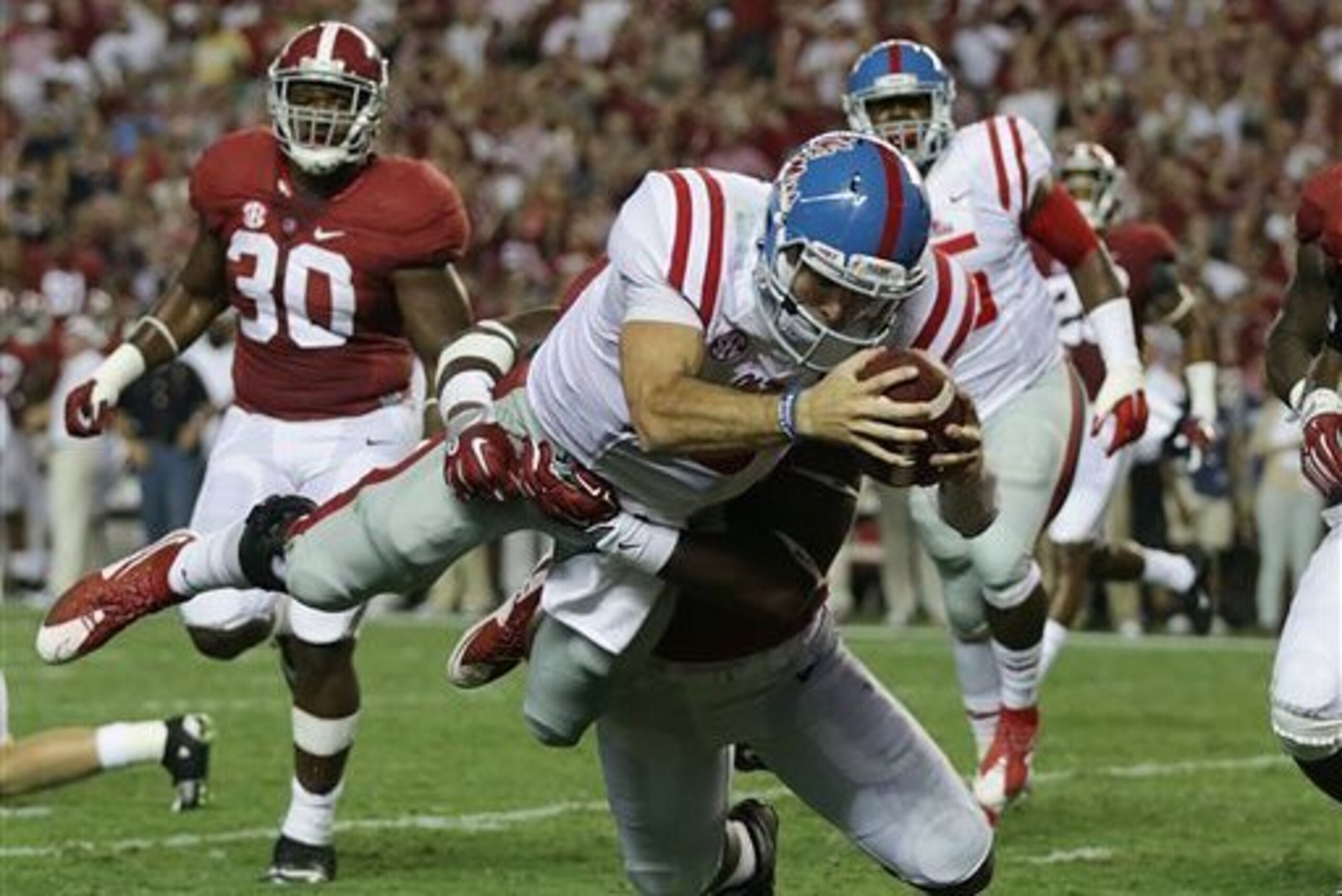 Ole Miss is looking for its third straight win against Alabama. Ole Miss is looking for its third straight win against Alabama.