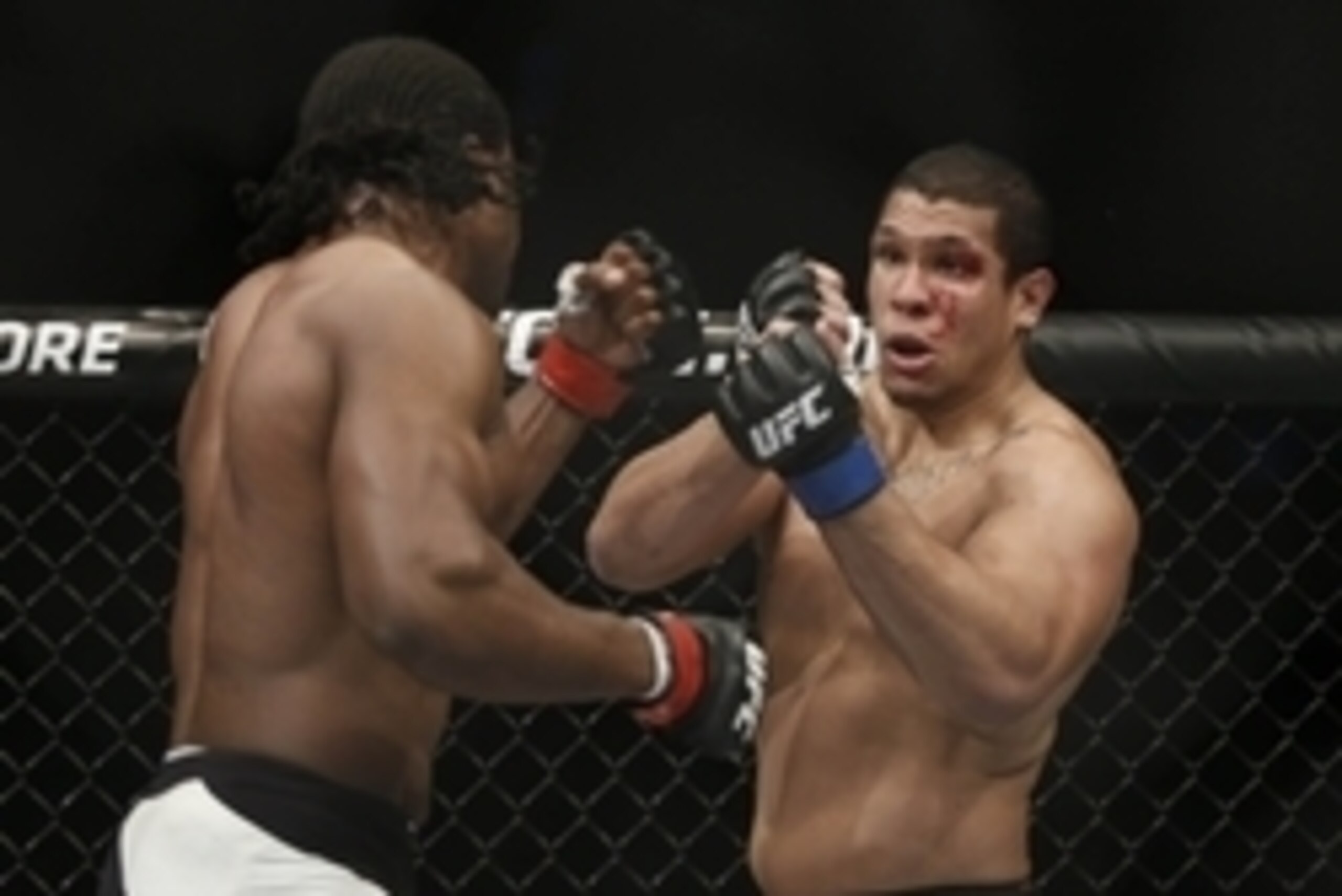 December 19, 2015; Orlando, FL, USA; Francis Ngannou moves in with a punch against Luis Henrique during UFC Fight Night at Amway Center. Mandatory Credit: Reinhold Matay-USA TODAY Sports December 19, 2015; Orlando, FL, USA; Francis Ngannou moves in with a punch against Luis Henrique during UFC Fight Night at Amway Center. Mandatory Credit: Reinhold Matay-USA TODAY Sports