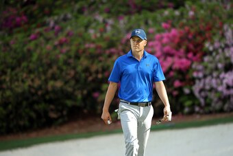 AUGUSTA, GEORGIA - APRIL 08:  Jordan Spieth of the United States on the 13th green during the second round of the 2016 Masters Tournament at Augusta National Golf Club on April 8, 2016 in Augusta, Georgia.  (Photo by Andrew Redington/Getty Images)