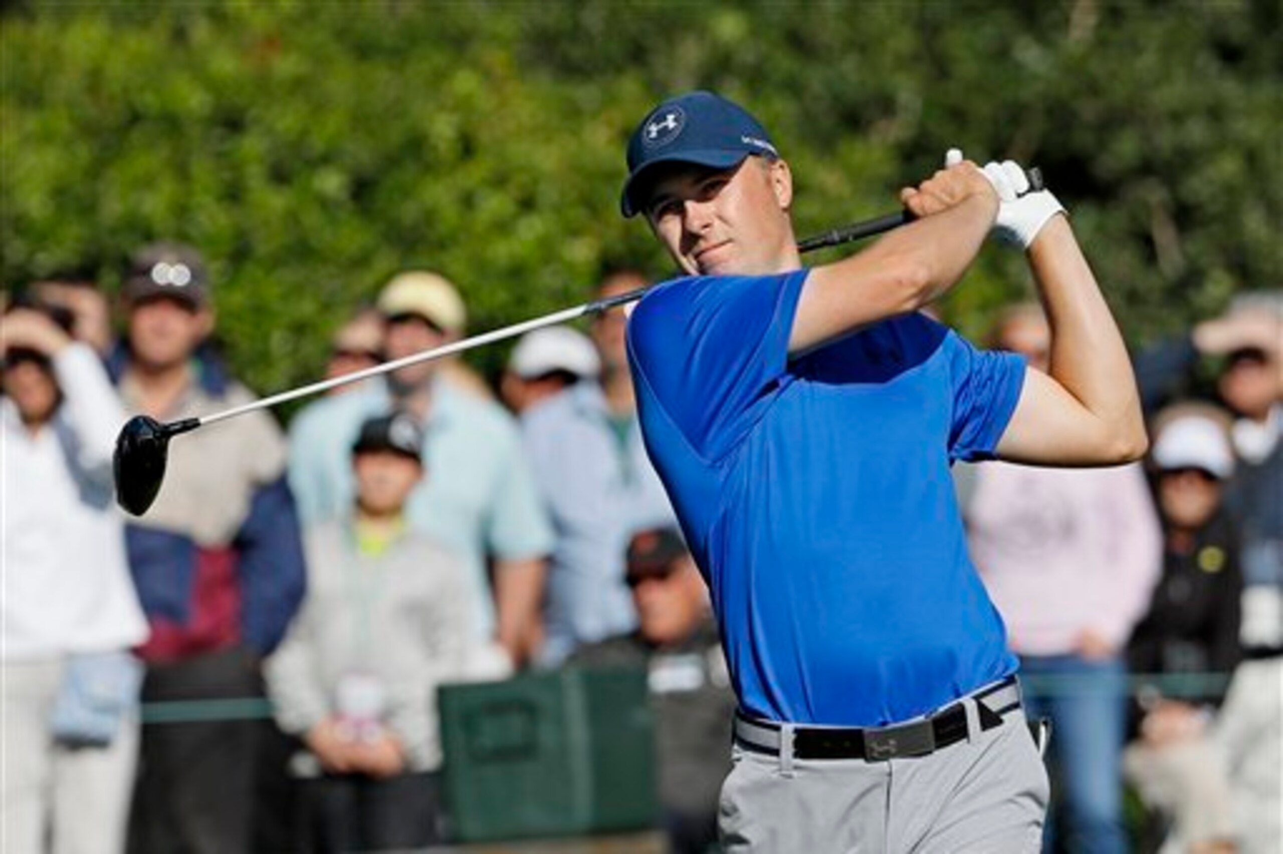 Jordan Spieth holds the lead in the Masters heading into the third round.