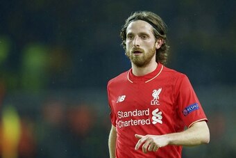 Joe Allen of Liverpool FC during the UEFA Europa League quarter-final match between Borussia Dortmund and Liverpool on April 7, 2016 at the Signal Iduna Park stadium at Dortmund, Germany.(Photo by VI Images via Getty Images)