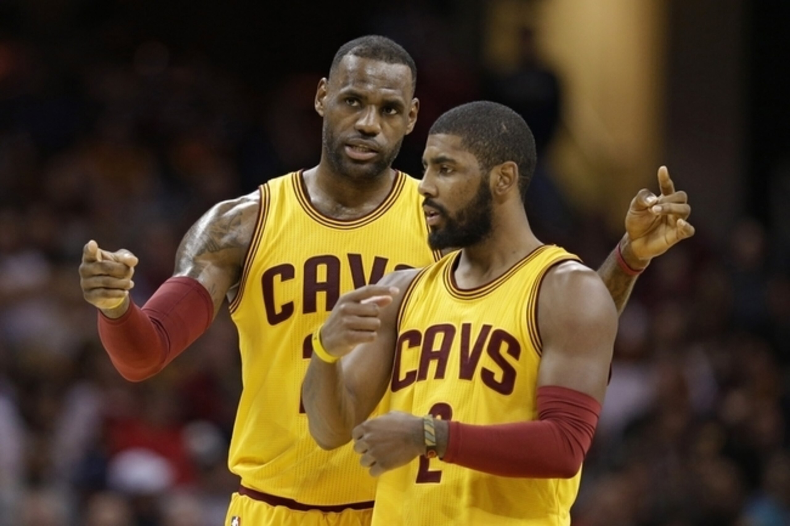 LeBron James and Kyrie Irving