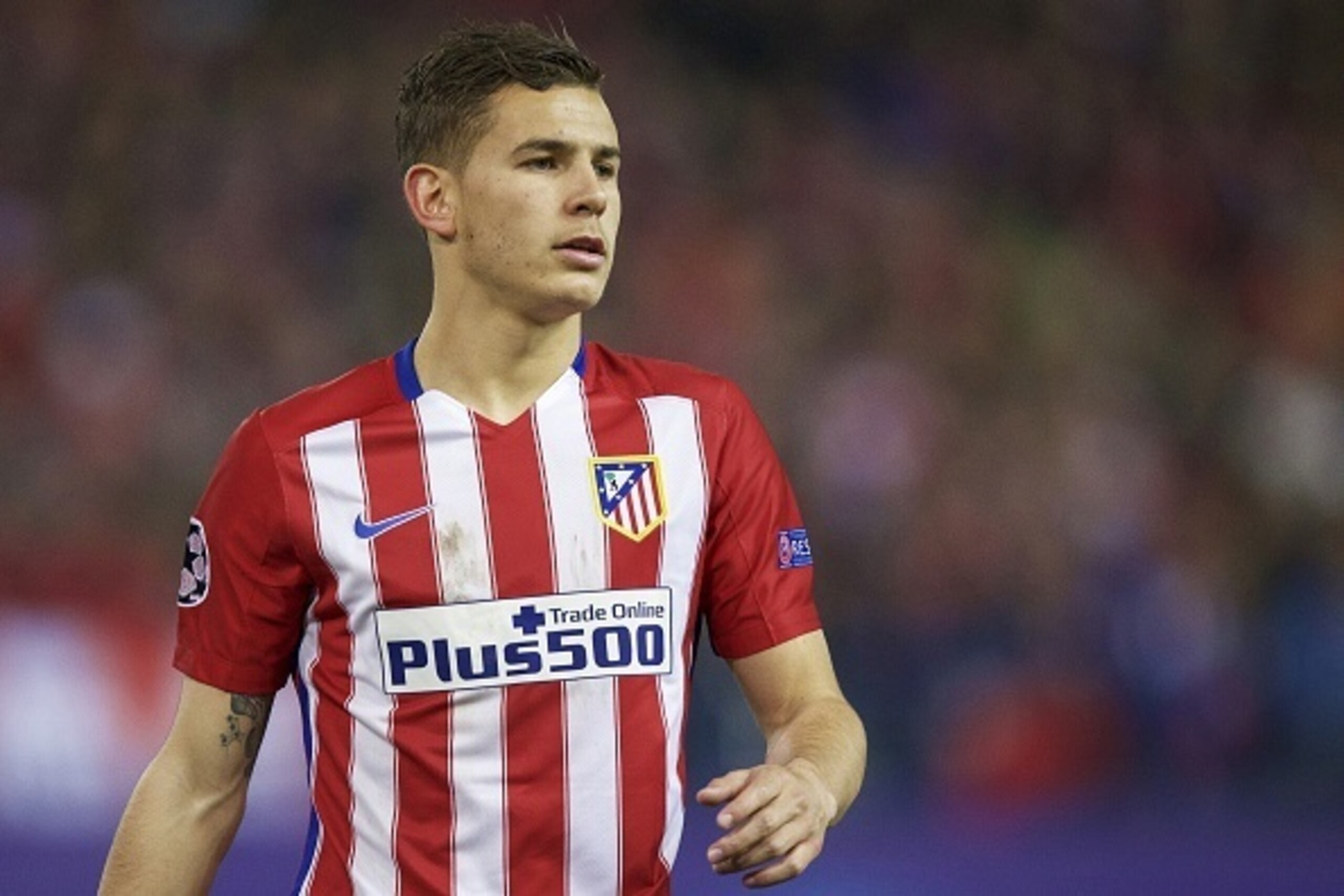Lucas Hernandez of Club Atletico de Madrid during the UEFA Champions League Round of 16, Second leg match between Atletico madrid and PSV Eindhoven on March 15, 2016 at the Estadio Vicente Calderón in Madrid, Spain.(Photo by VI Images via Getty Images)
