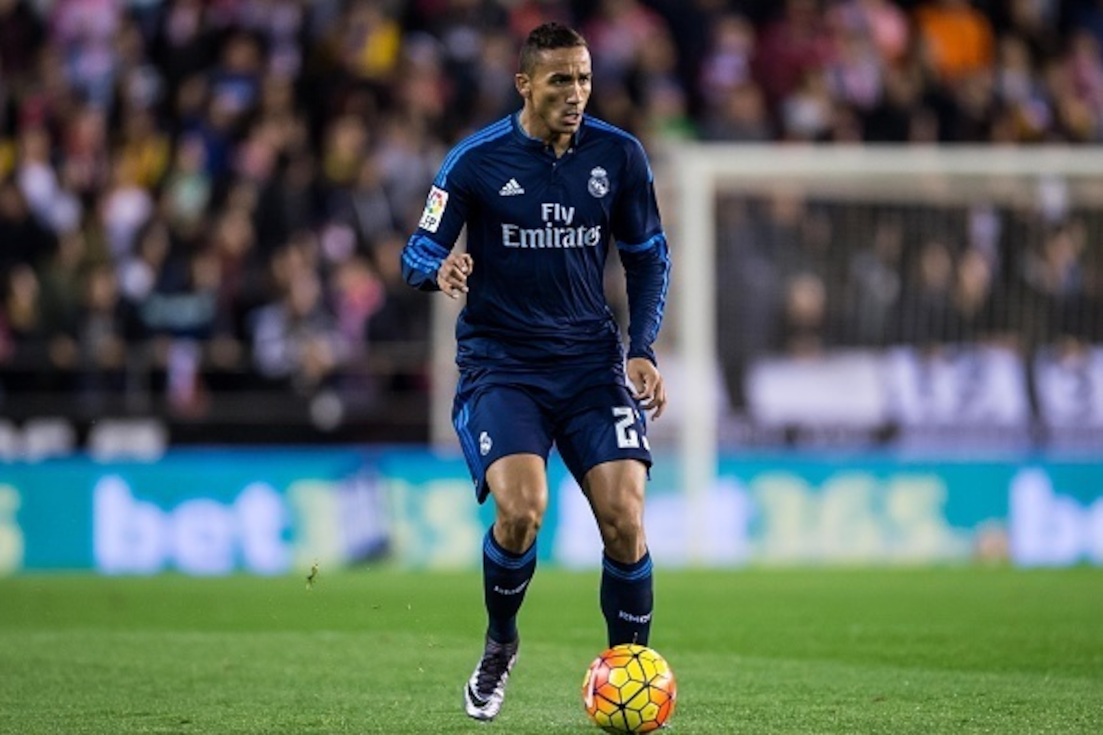 VALENCIA, SPAIN - JANUARY 03: Danilo da Silva of Real Madrid CF in action during the Valencia CF vs Real Madrid CF as part of the Liga BBVA 2015-2016 at Estadi de Mestalla on January 3, 2016 in Valencia, Spain. (Photo by Aitor Colomer/Power Sport Image VALENCIA, SPAIN - JANUARY 03: Danilo da Silva of Real Madrid CF in action during the Valencia CF vs Real Madrid CF as part of the Liga BBVA 2015-2016 at Estadi de Mestalla on January 3, 2016 in Valencia, Spain. (Photo by Aitor Colomer/Power Sport Image