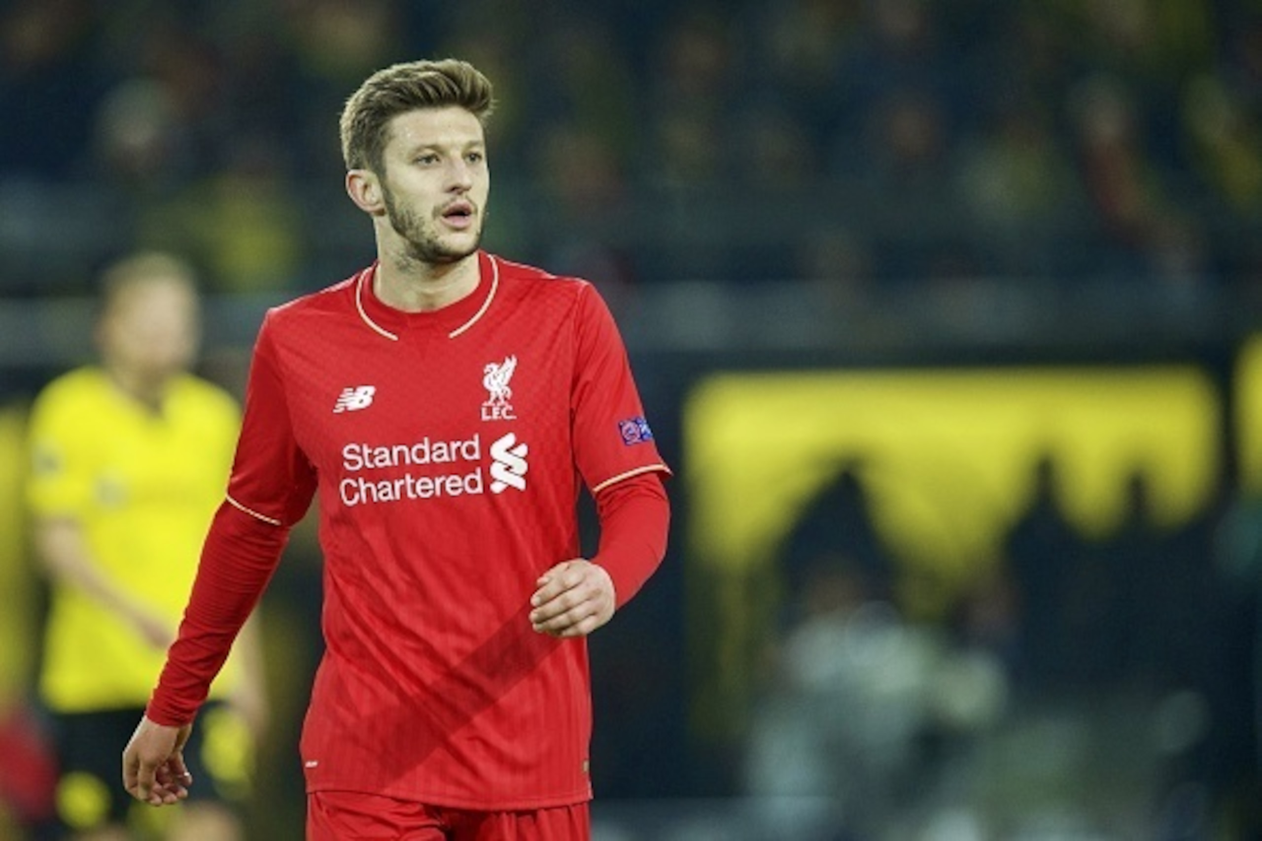 Adam Lallana of Liverpool FC during the UEFA Europa League quarter-final match between Borussia Dortmund and Liverpool on April 7, 2016 at the Signal Iduna Park stadium at Dortmund, Germany.(Photo by VI Images via Getty Images)