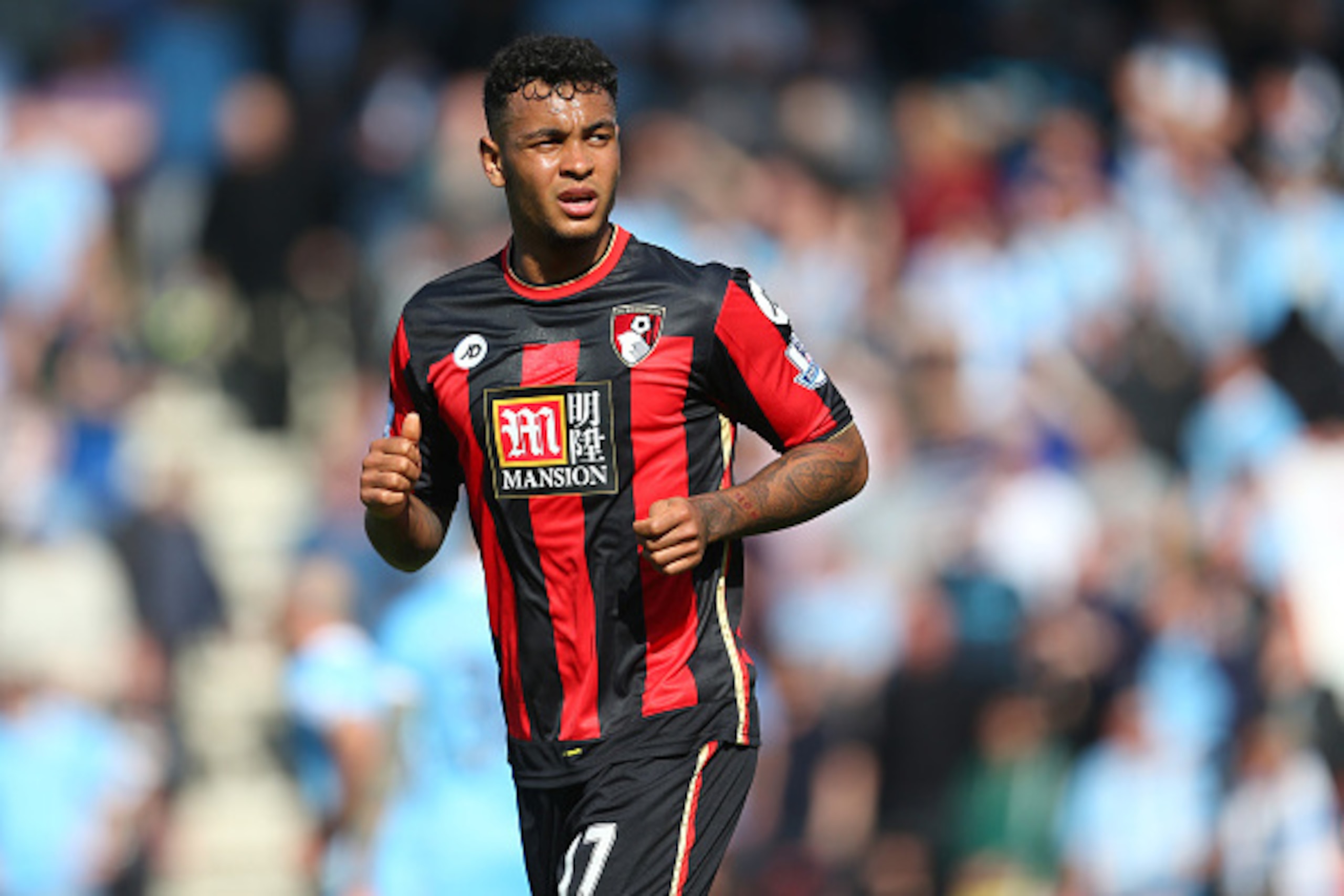 BOURNEMOUTH, ENGLAND - APRIL 02:  Joshua King of Bournemouth during the Barclays Premier League match between AFC Bournemouth and Manchester City at Vitality Stadium on April 2, 2016 in Bournemouth, England.  (Photo by Catherine Ivill - AMA/Getty Images)