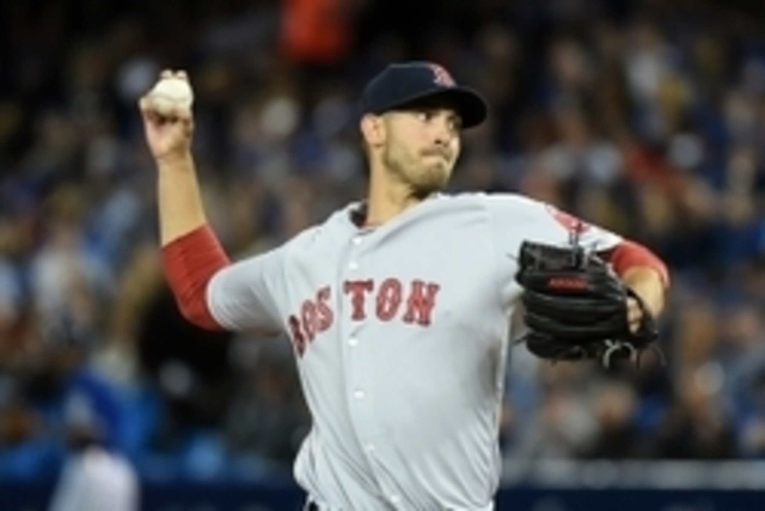 Apr 9, 2016; Toronto, Ontario, CAN;  Boston Red Sox starting pitcher Rick Porcello (22) delivers a pitch against Toronto Blue Jays at Rogers Centre. Mandatory Credit: Dan Hamilton-USA TODAY Sports