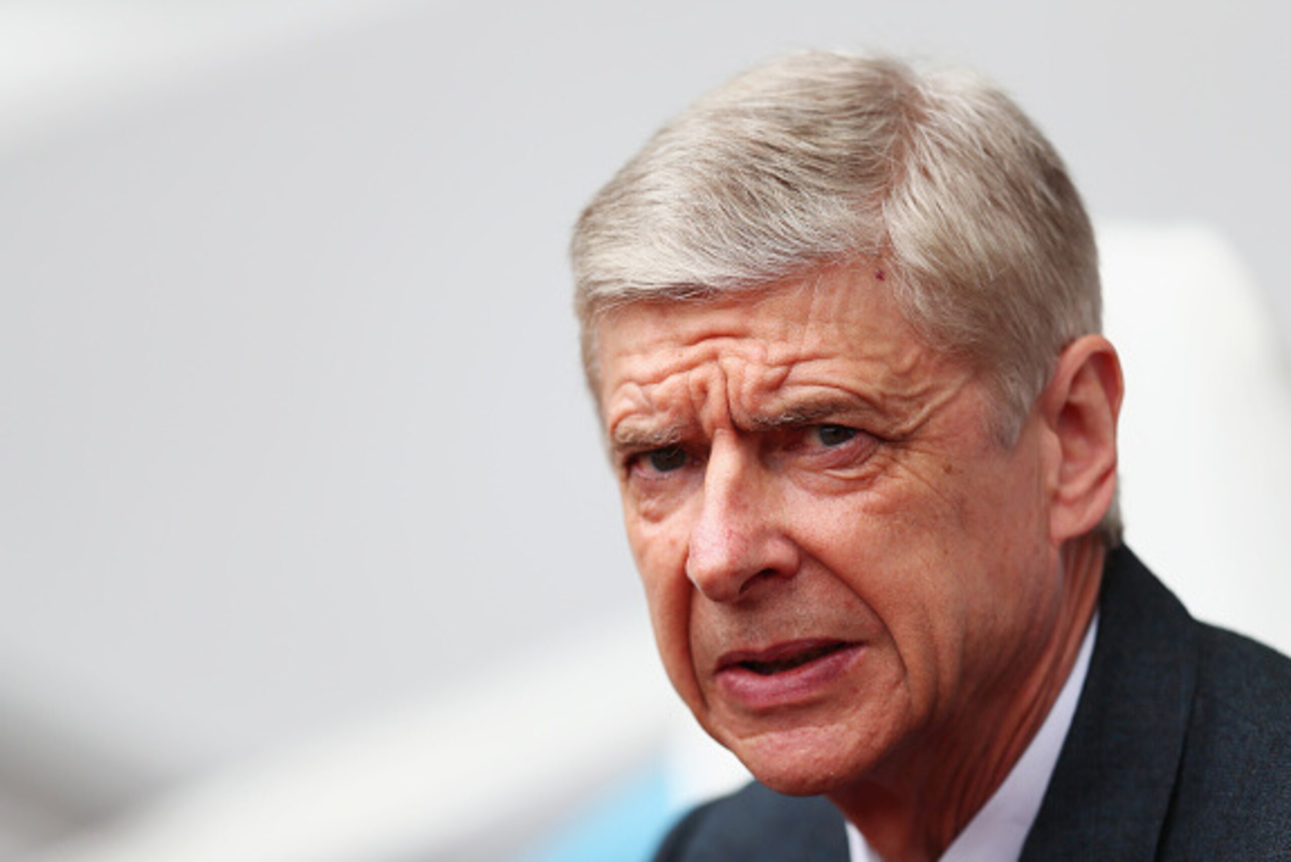 LONDON, UNITED KINGDOM - APRIL 09: Arsene Wenger Manager of Arsenal looks on prior to the Barclays Premier League match between West Ham United and Arsenal at the Boleyn Ground on April 9, 2016 in London, England.  (Photo by Julian Finney/Getty Images)