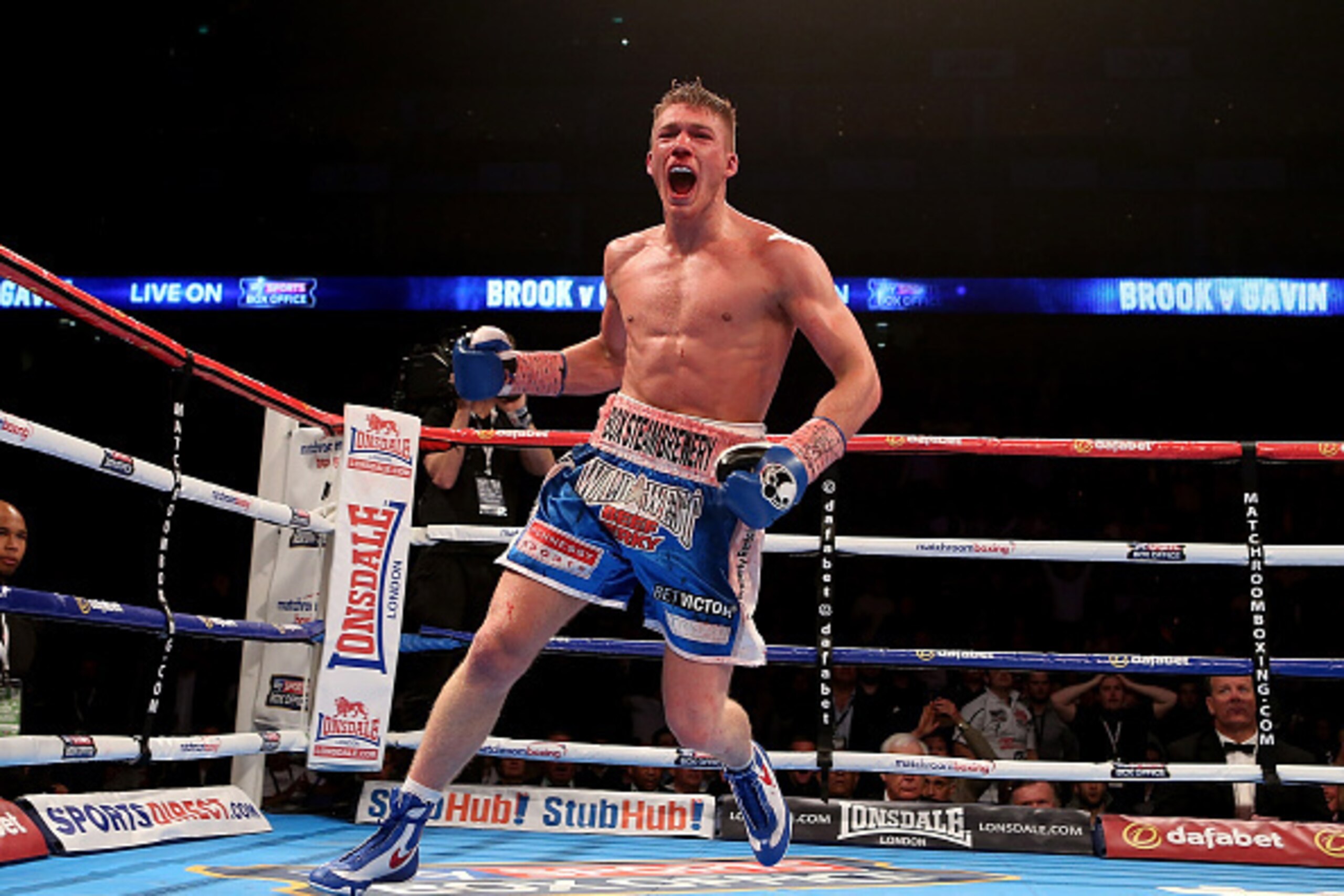 LONDON, ENGLAND - MAY 30:  Nick Blackwell of England celebrates after defeating John Ryder of England during their British Middleweight Championship fight at The O2 Arena on May 30, 2015 in London, England.  (Photo by Ben Hoskins/Getty Images)