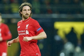 Joe Allen of Liverpool FC during the UEFA Europa League quarter-final match between Borussia Dortmund and Liverpool on April 7, 2016 at the Signal Iduna Park stadium at Dortmund, Germany.(Photo by VI Images via Getty Images)