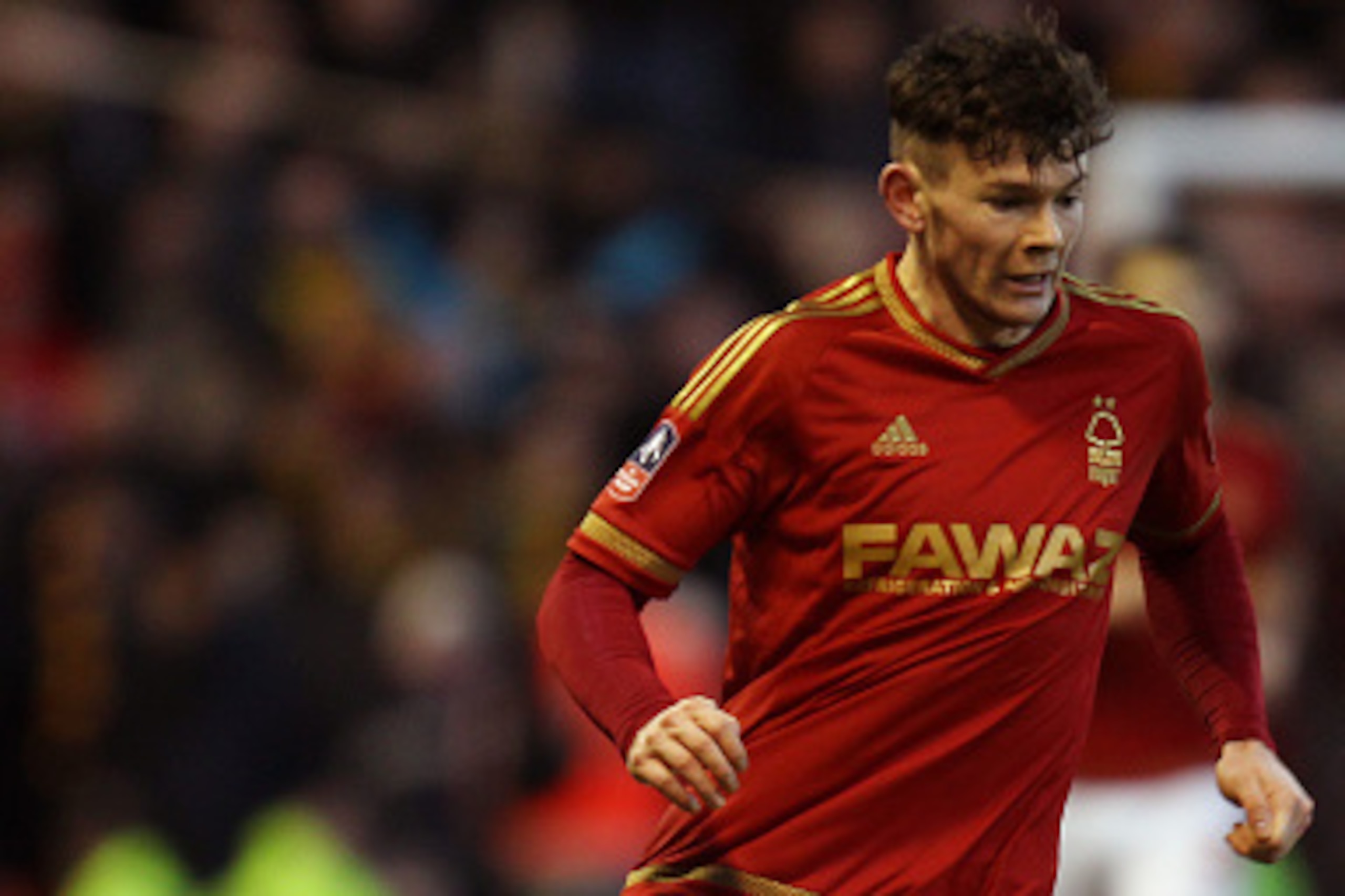 NOTTINGHAM, ENGLAND - JANUARY 30: Oliver Burke of Nottingham Forest in action during the Emirates FA Cup Fourth Round match between Nottingham Forest and Watford at the City Ground on January 30, 2016 in Nottingham, England. (Photo by Harry Hubbard/Getty NOTTINGHAM, ENGLAND - JANUARY 30: Oliver Burke of Nottingham Forest in action during the Emirates FA Cup Fourth Round match between Nottingham Forest and Watford at the City Ground on January 30, 2016 in Nottingham, England. (Photo by Harry Hubbard/Getty