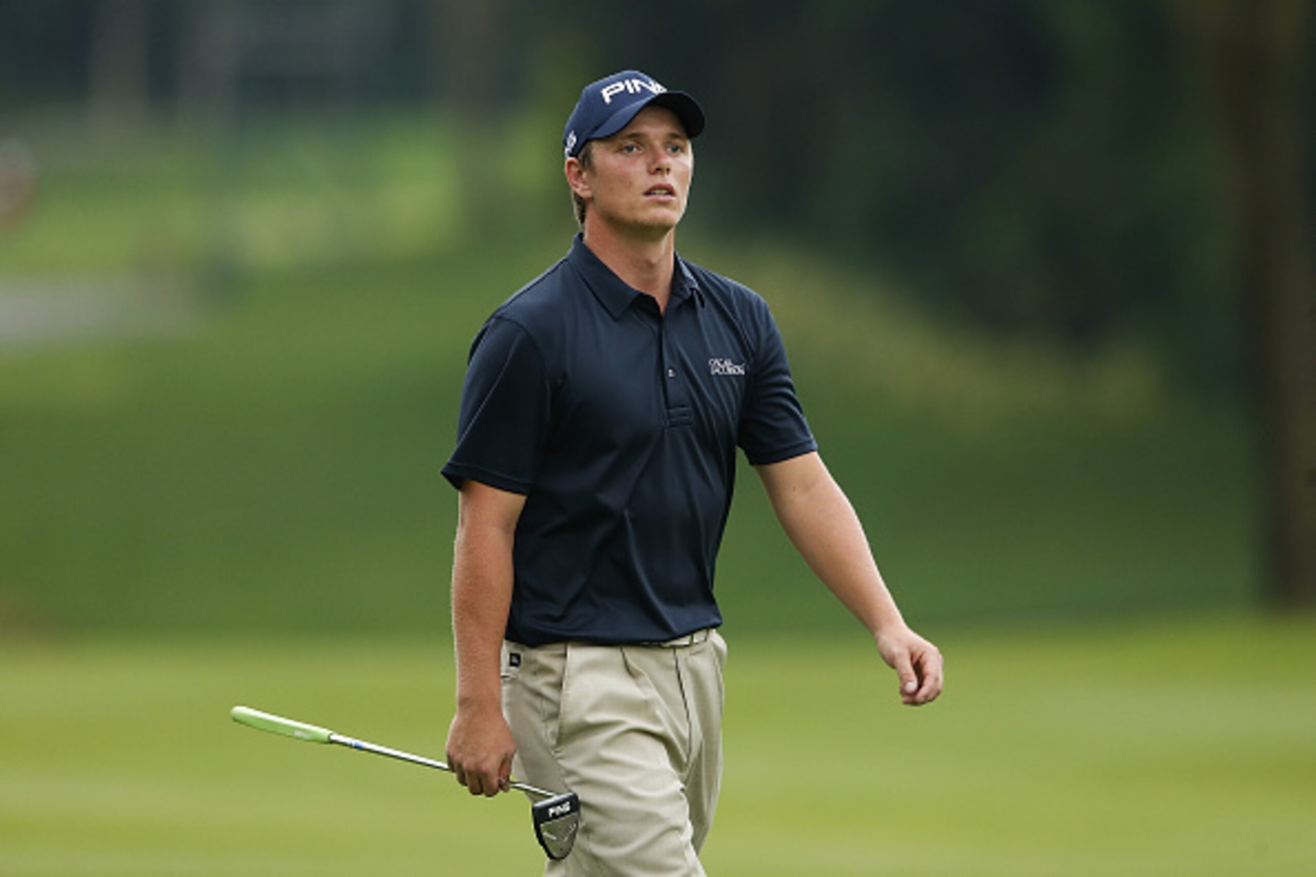 SHENZHEN, CHINA - APRIL 23: Callum Shinkwin of England looks on after plays a shot during the third round of the Shenzhen International at Genzon Golf Club on April 23, 2016 in Shenzhen, China. (Photo by Lintao Zhang/Getty Images) SHENZHEN, CHINA - APRIL 23: Callum Shinkwin of England looks on after plays a shot during the third round of the Shenzhen International at Genzon Golf Club on April 23, 2016 in Shenzhen, China. (Photo by Lintao Zhang/Getty Images)