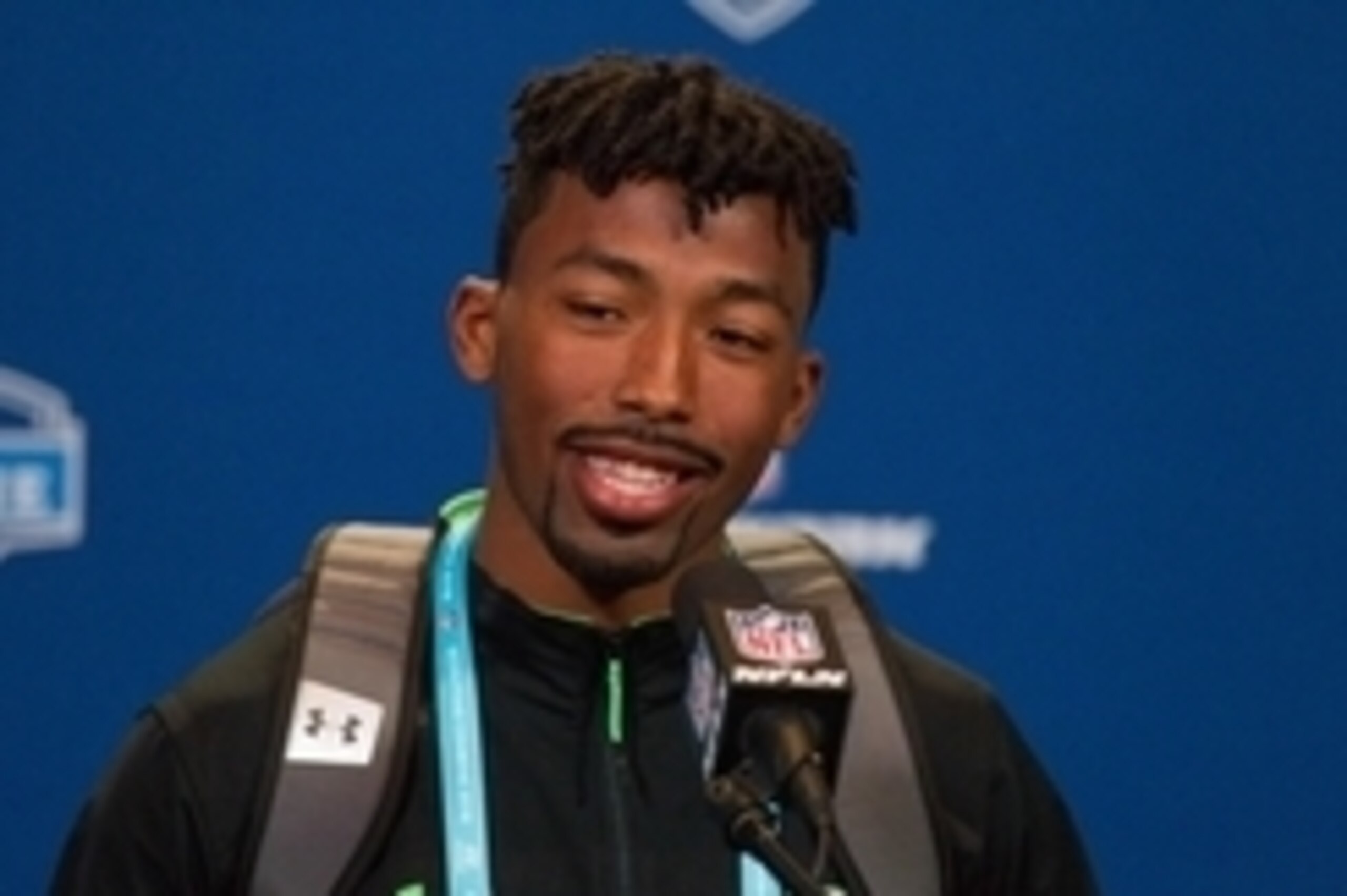 Feb 27, 2016; Indianapolis, IN, USA; Virginia Tech defensive back Kendall Fuller speaks to the media during the 2016 NFL Scouting Combine at Lucas Oil Stadium. Mandatory Credit: Trevor Ruszkowski-USA TODAY Sports