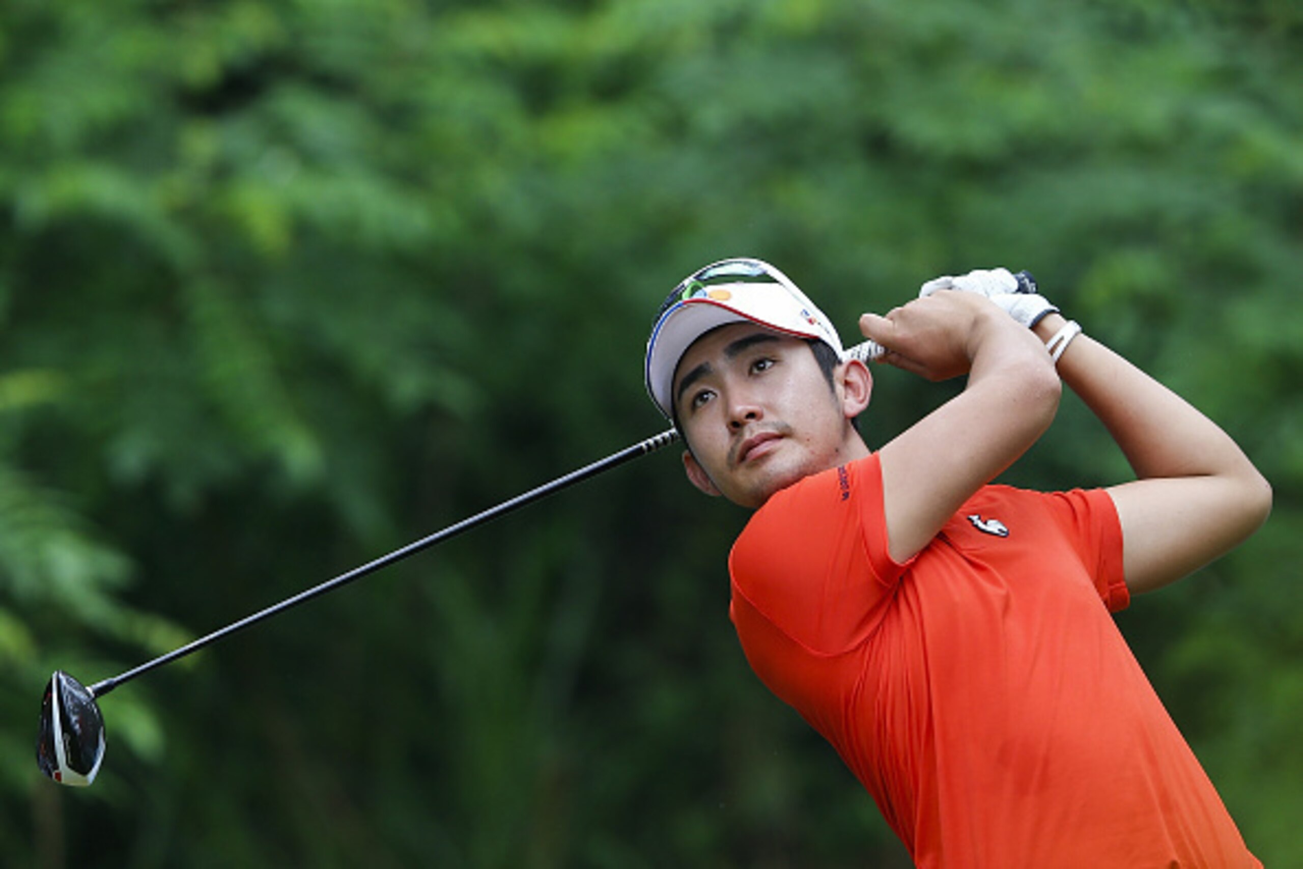 SHENZHEN, CHINA - APRIL 24:  Soomin Lee of South Korea plays a shot during the final round of the Shenzhen International at Genzon Golf Club on April 24, 2016 in Shenzhen, China.  (Photo by Lintao Zhang/Getty Images)