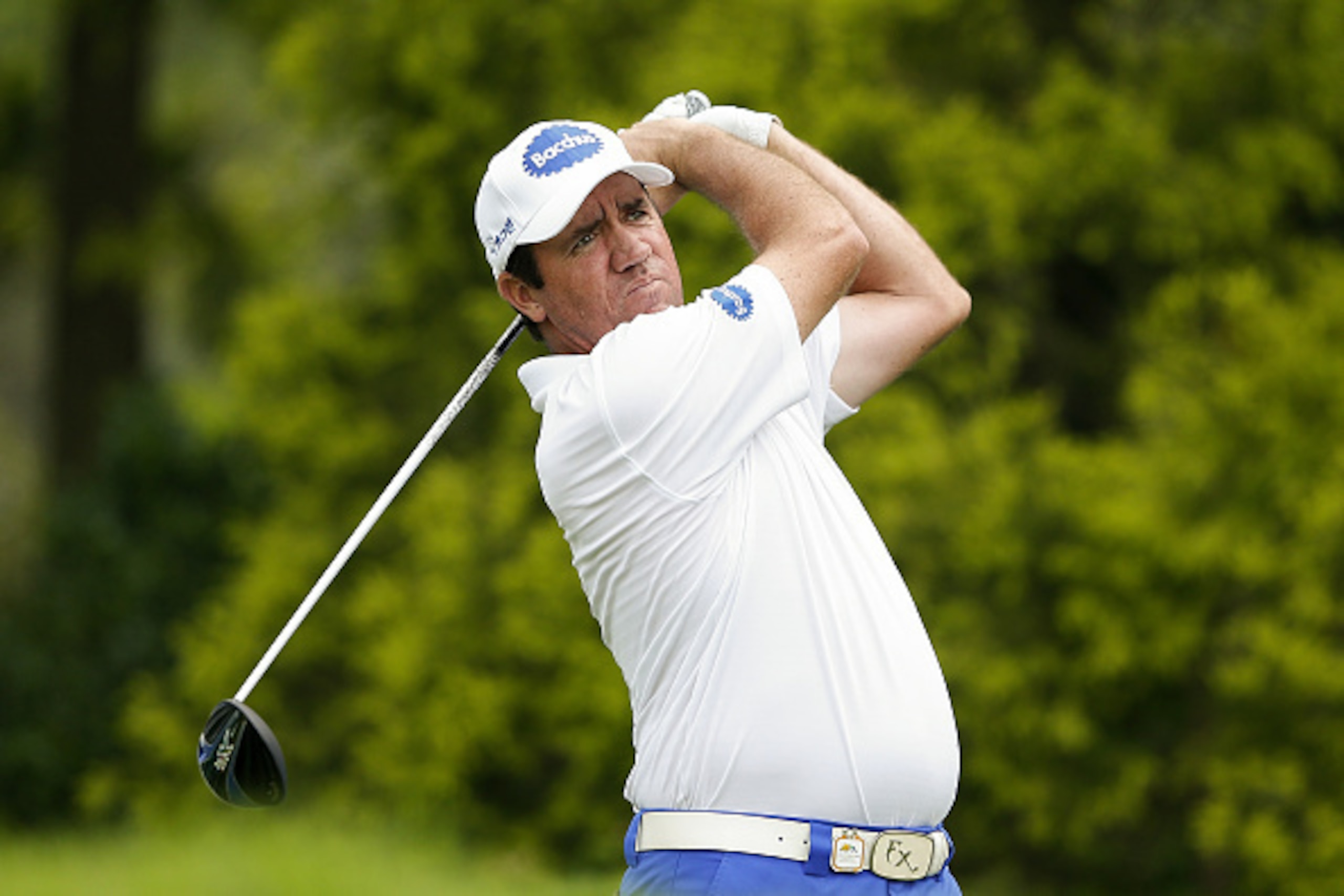 SHENZHEN, CHINA - APRIL 21:  Scott Hend of Australia plays a shot during the first round of the Shenzhen International at Genzon Golf Club on April 21, 2016 in Shenzhen, China.  Photo by Lintao Zhang/Getty Images)  (Photo by Lintao Zhang/Getty Images)