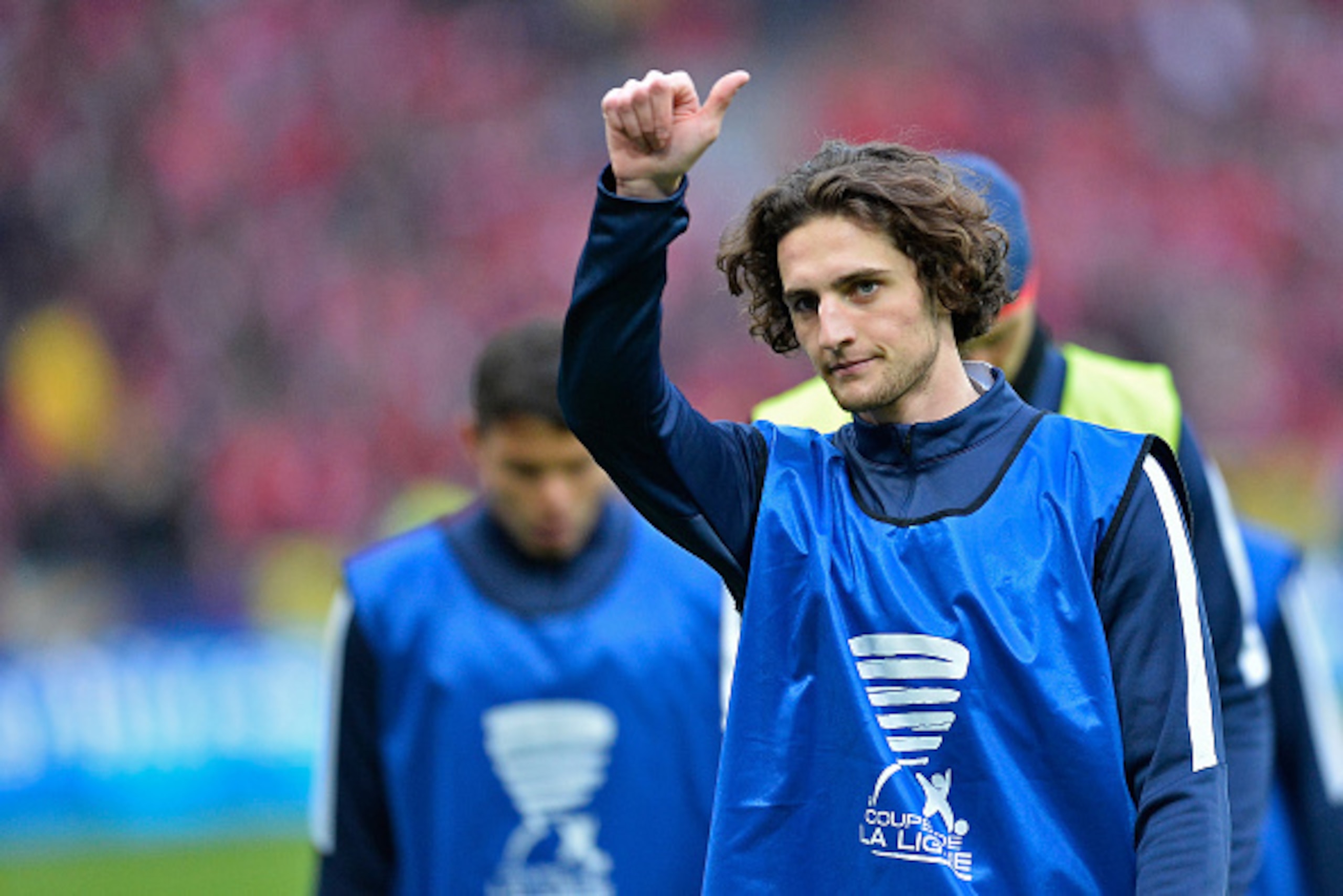 PARIS, FRANCE - APRIL 23:  Adrien Rabiot of Paris Saint-Germain reacts during warmup before the French Cup Final game between Paris Saint-Germain and Llosc Lille at Stade de France on April 23, 2016 in Paris, France.  (Photo by Aurelien Meunier/Getty Imag