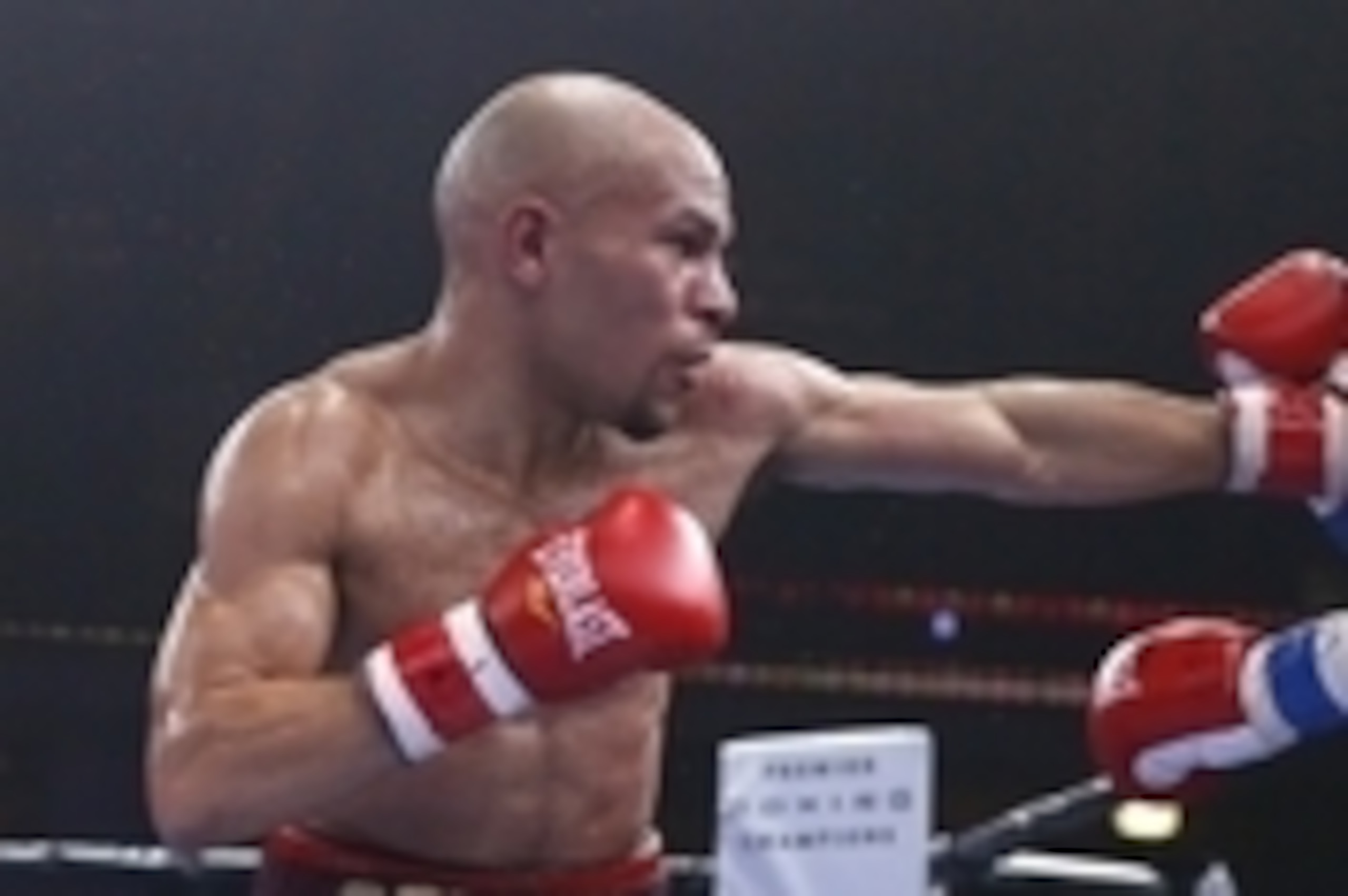 Apr 24, 2015; Chicago, IL, USA; Caleb Truax (left) and Daniel Jacobs (right) fight during the Premier Boxing Championships at UIC Pavilion. Mandatory Credit: Kamil Krzaczynski-USA TODAY Sports
