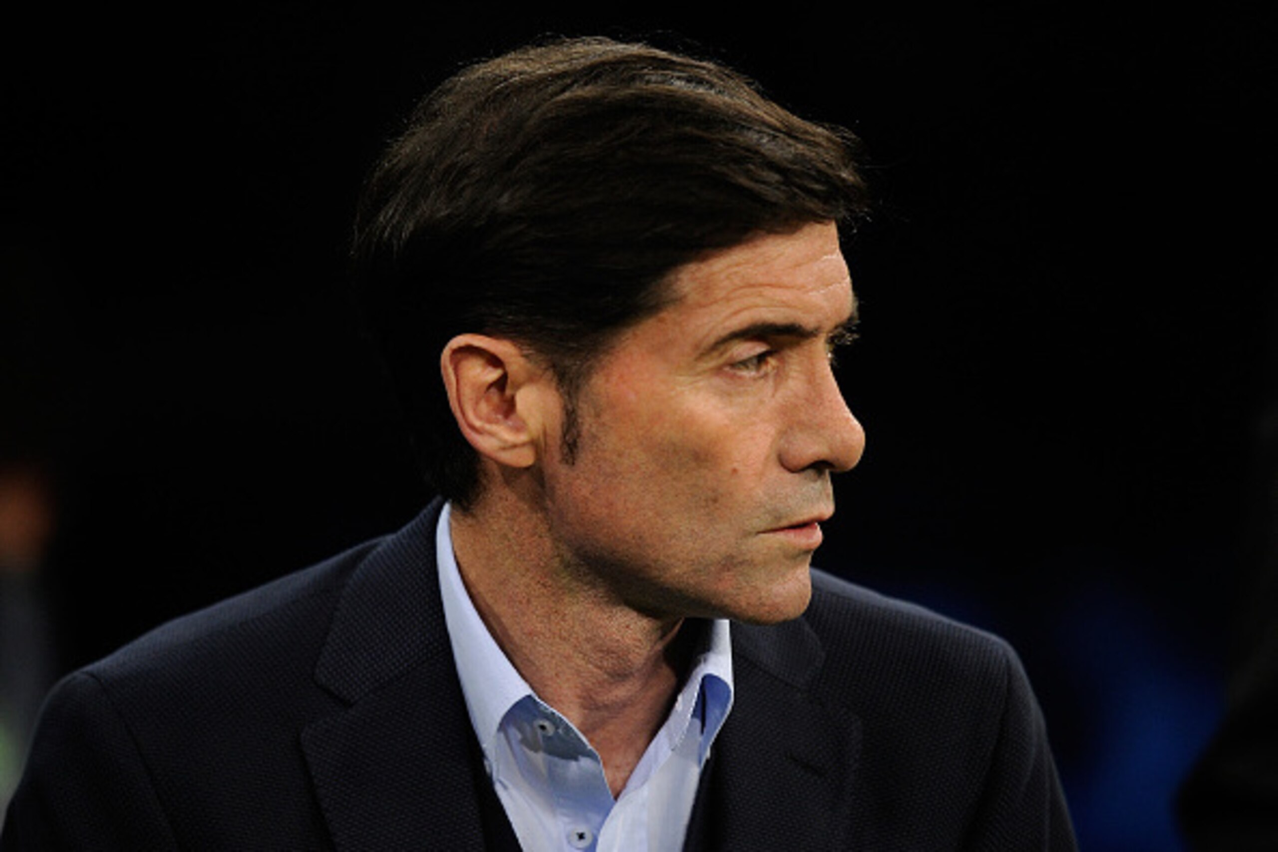MADRID, SPAIN - APRIL 20:  Manager Marcelino Garcia of Villarreal CF looks on during the La Liga match between Real Madrid and Villarreal at Estadio Santiago Bernabeu on April 20, 2016 in Madrid, Spain.  (Photo by Denis Doyle/Getty Images)