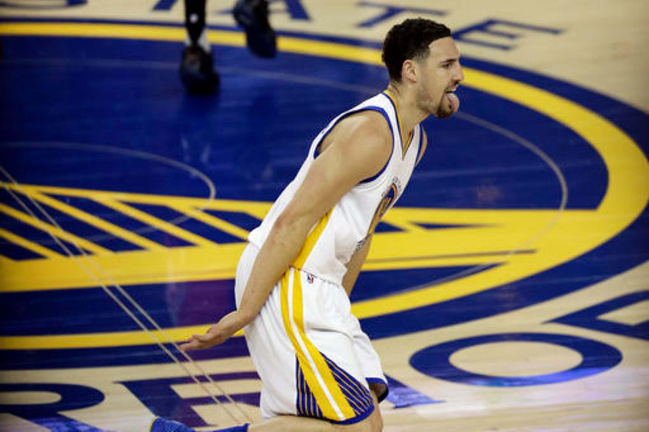 Klay Thompson punished the Rockets with deadly three-point shooting in the first round.