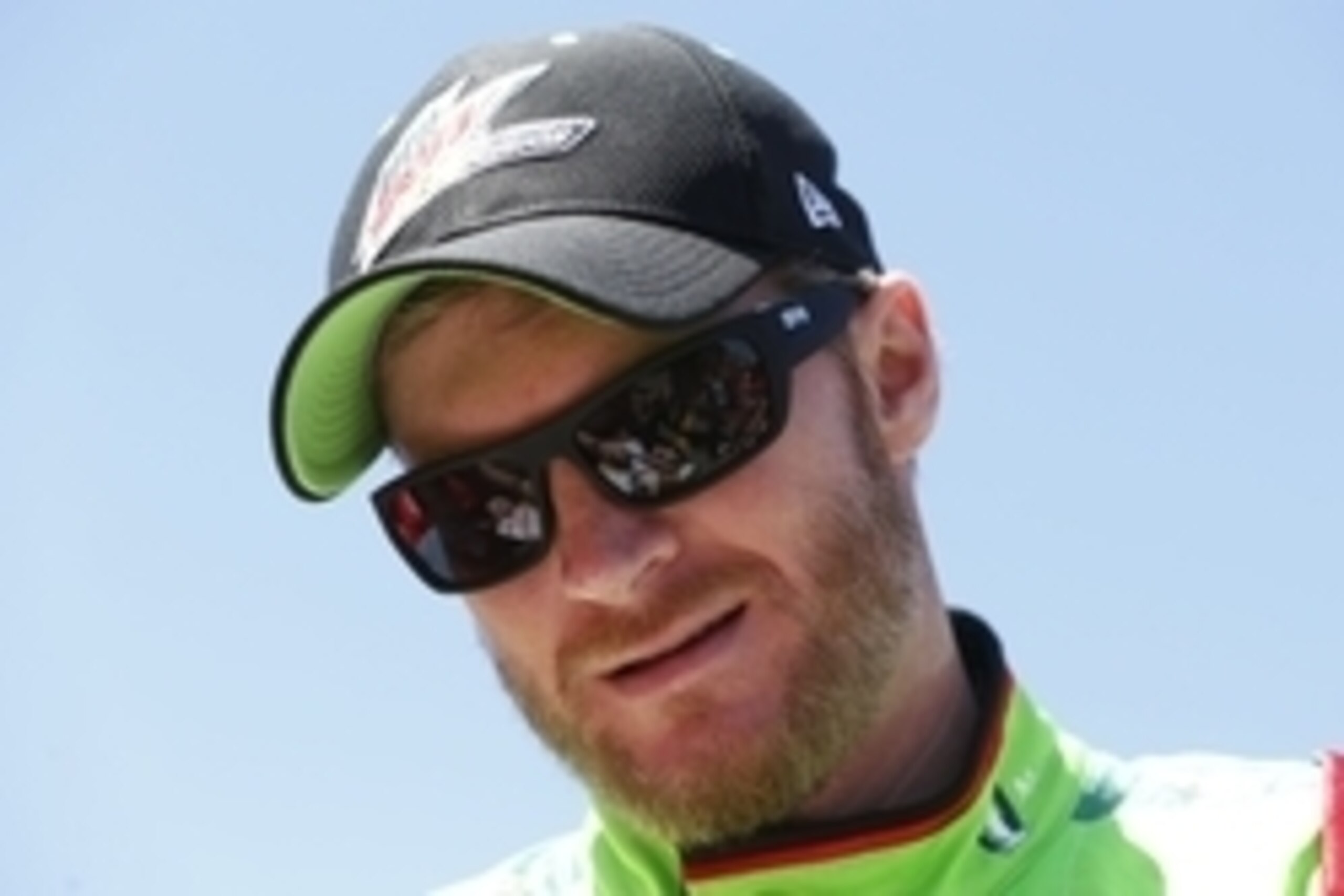 Apr 24, 2016; Richmond, VA, USA; Sprint Cup Series driver Dale Earnhardt Jr. (88) signs autographs for fans during driver introductions prior to the Toyota Owners 400 at Richmond International Raceway. Mandatory Credit: Amber Searls-USA TODAY Sports