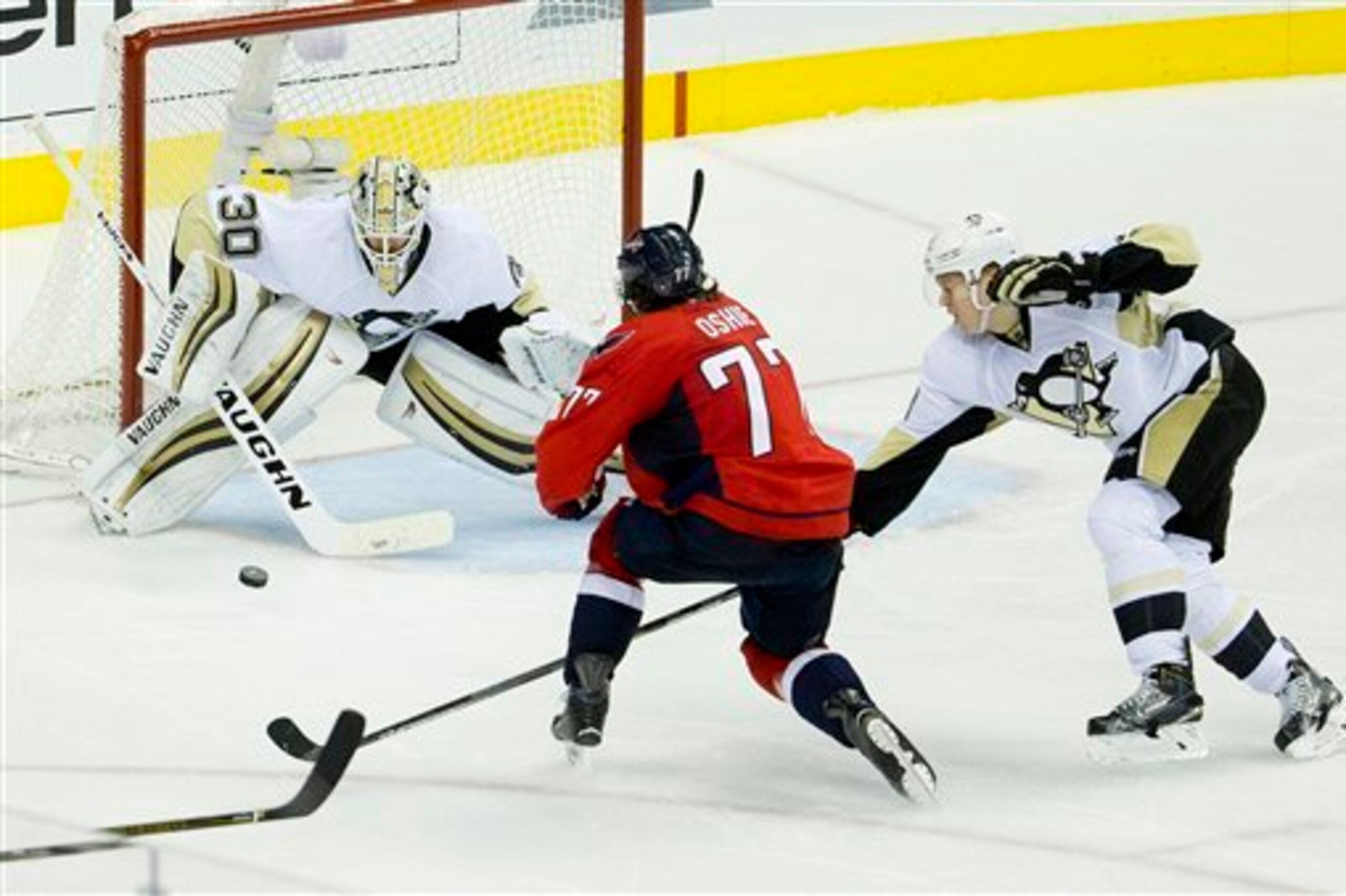 T.J. Oshie is coming off a three-goal performance in Game 1.