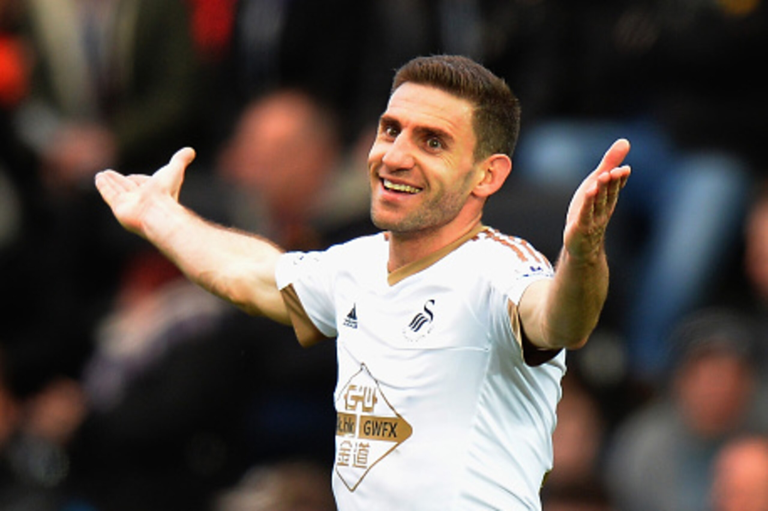 SWANSEA, WALES - MARCH 05: Angel Rangel of Swansea City during the Barclays Premier League match between Swansea City and Norwich City at Liberty Stadium on March 5, 2016 in Swansea, Wales. (Photo by Tony Marshall/Getty Images) SWANSEA, WALES - MARCH 05: Angel Rangel of Swansea City during the Barclays Premier League match between Swansea City and Norwich City at Liberty Stadium on March 5, 2016 in Swansea, Wales. (Photo by Tony Marshall/Getty Images)