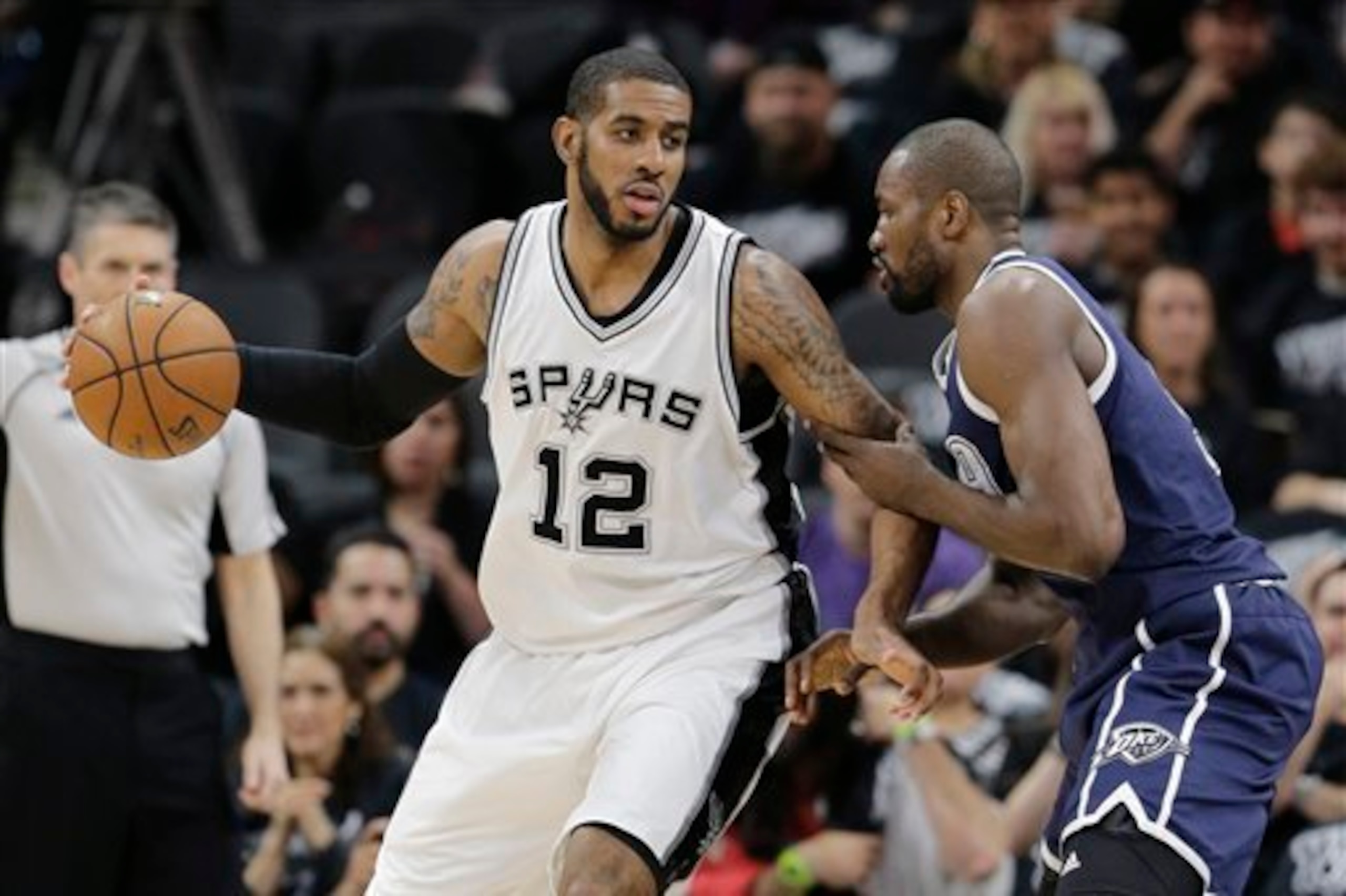 LaMarcus Aldridge's 38 points in Game 1 were the most he's put up in a Spurs uniform. LaMarcus Aldridge's 38 points in Game 1 were the most he's put up in a Spurs uniform.