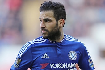 SWANSEA, WALES - APRIL 09: Cesc Fabregas of Chelsea during the Barclays Premier League match between Swansea City and Chelsea at the Liberty Stadium on April 9, 2016 in Swansea, Wales  (Photo by Alex Morton/Getty Images)