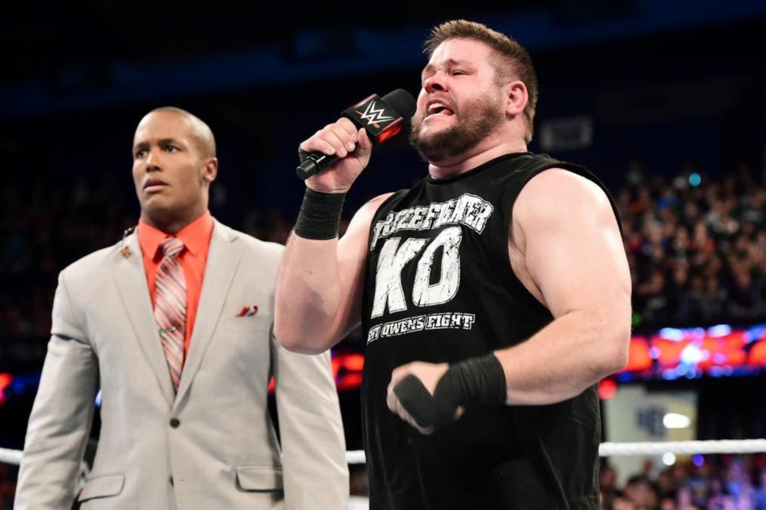Kevin Owens brags about beating Sami Zayn.