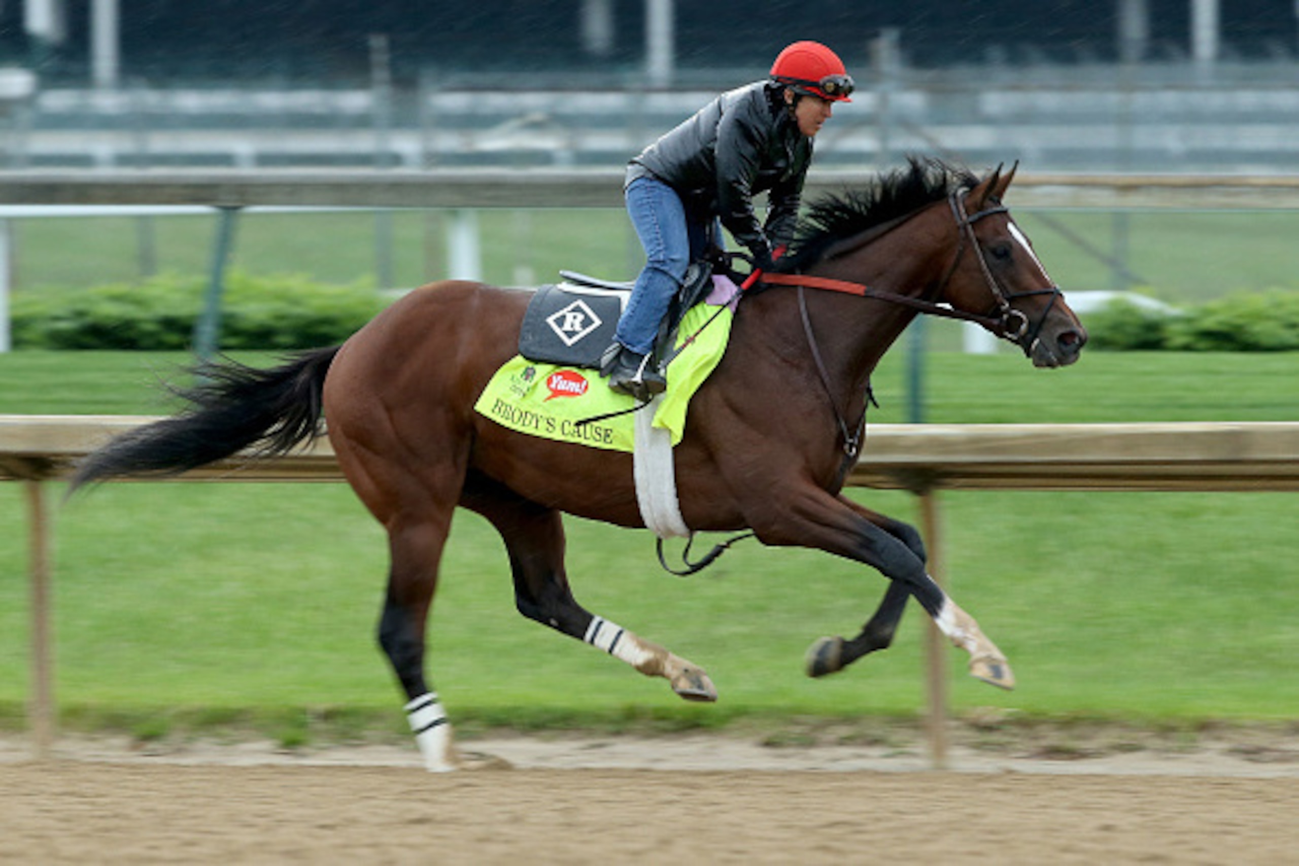 LOUISVILLE, KY - APRIL 30: Brody's Cause runs on the track during the Morning training for the 2016 Kentucky Derby at Churchill Downs on April 30, 2016 in Louisville, Kentucky. (Photo by Andy Lyons/Getty Images) LOUISVILLE, KY - APRIL 30: Brody's Cause runs on the track during the Morning training for the 2016 Kentucky Derby at Churchill Downs on April 30, 2016 in Louisville, Kentucky. (Photo by Andy Lyons/Getty Images)