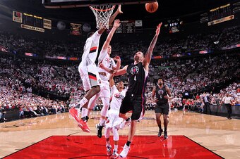 PORTLAND, OR - APRIL 23: J.J. Redick #4 of the Los Angeles Clippers shoots a layup during the game against the Portland Trail Blazers in Game Three of the Western Conference Quarterfinals during the 2016 NBA Playoffs on April 23, 2016 at the Moda Center A