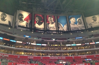 Doc Rivers has had the Lakers' title banners covered during Clippers games since he arrived in 2013.